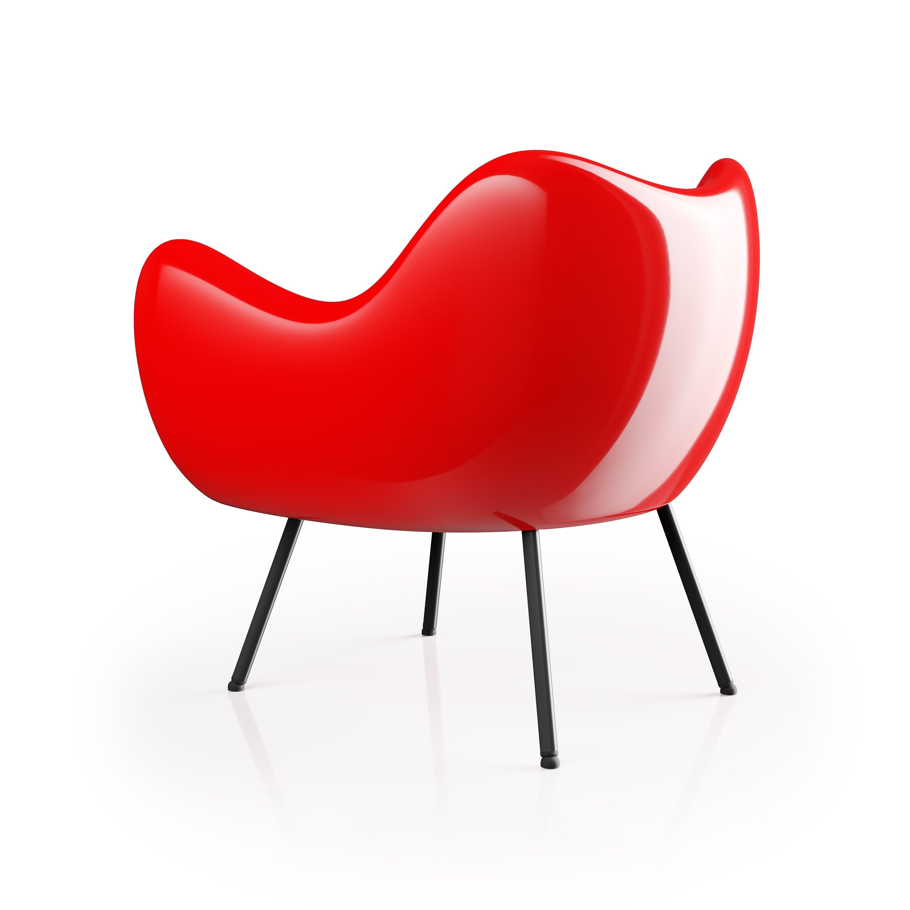 Fotel RM58 CLASSIC z czarną podstawą Vzór    Eye on Design