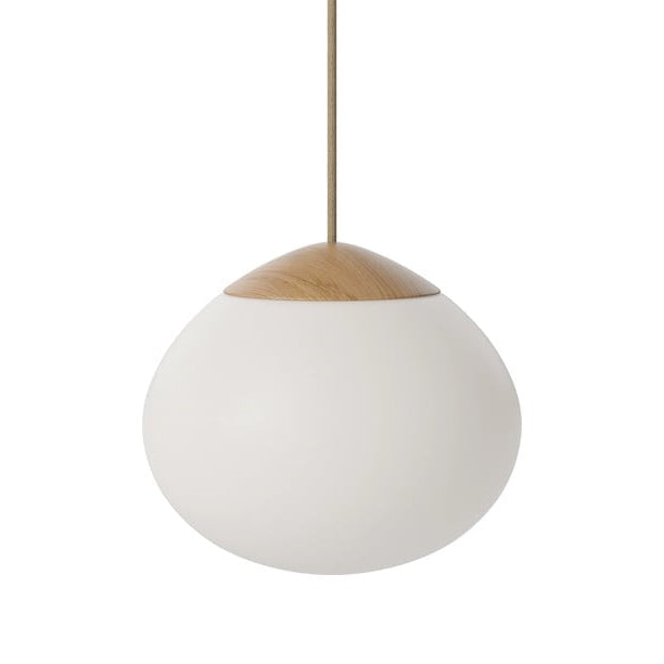 White Acorn hanging lamp