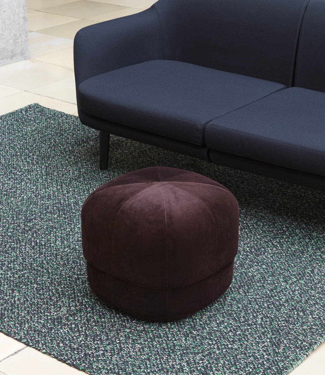 Brauner Kaffeezirkus -Pouf