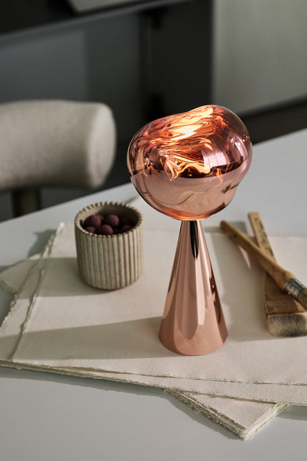 Melt copper portable lamp