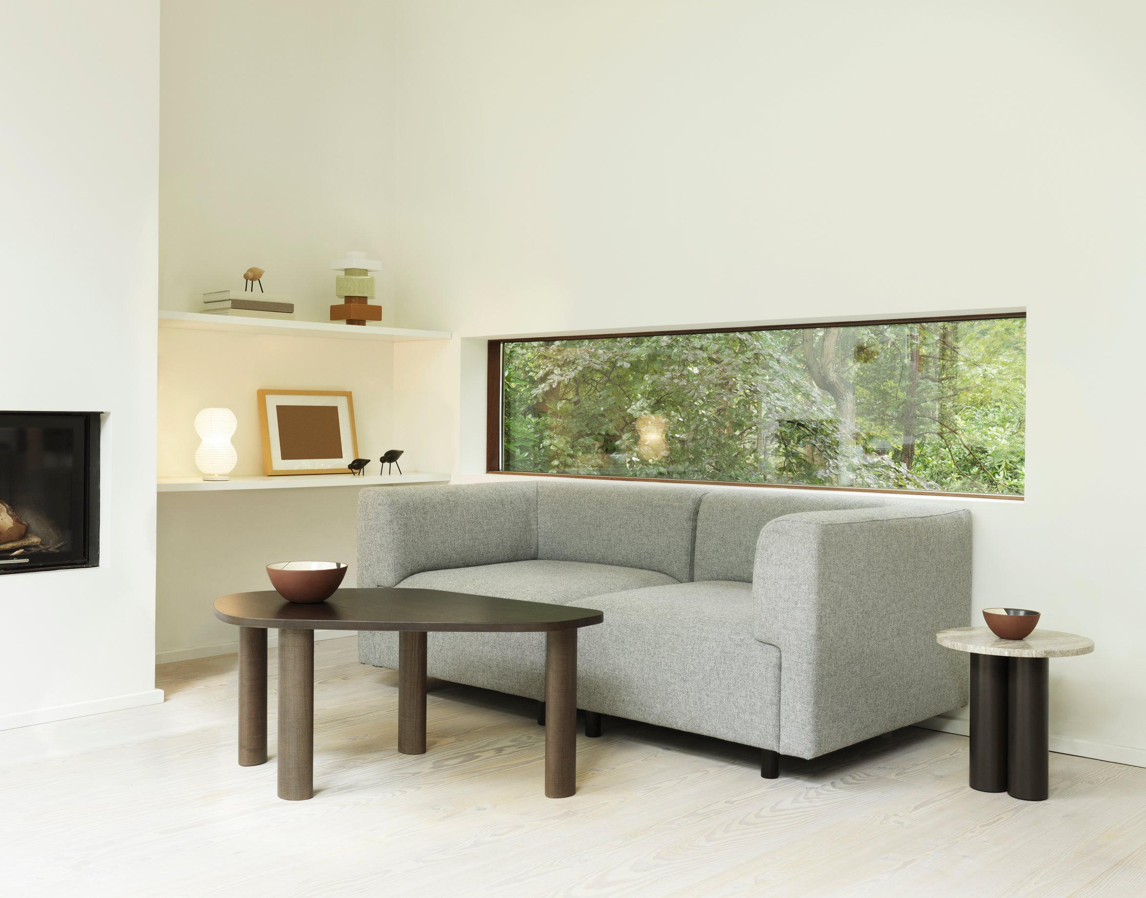 Sofa tapicerowana REDO dębowa podstawa