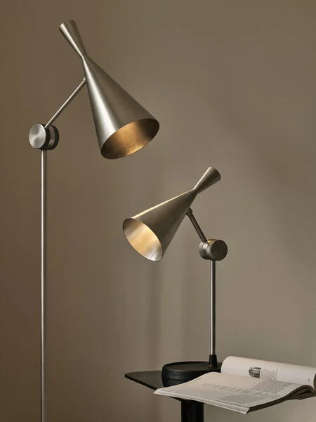 Beat silver table lamp