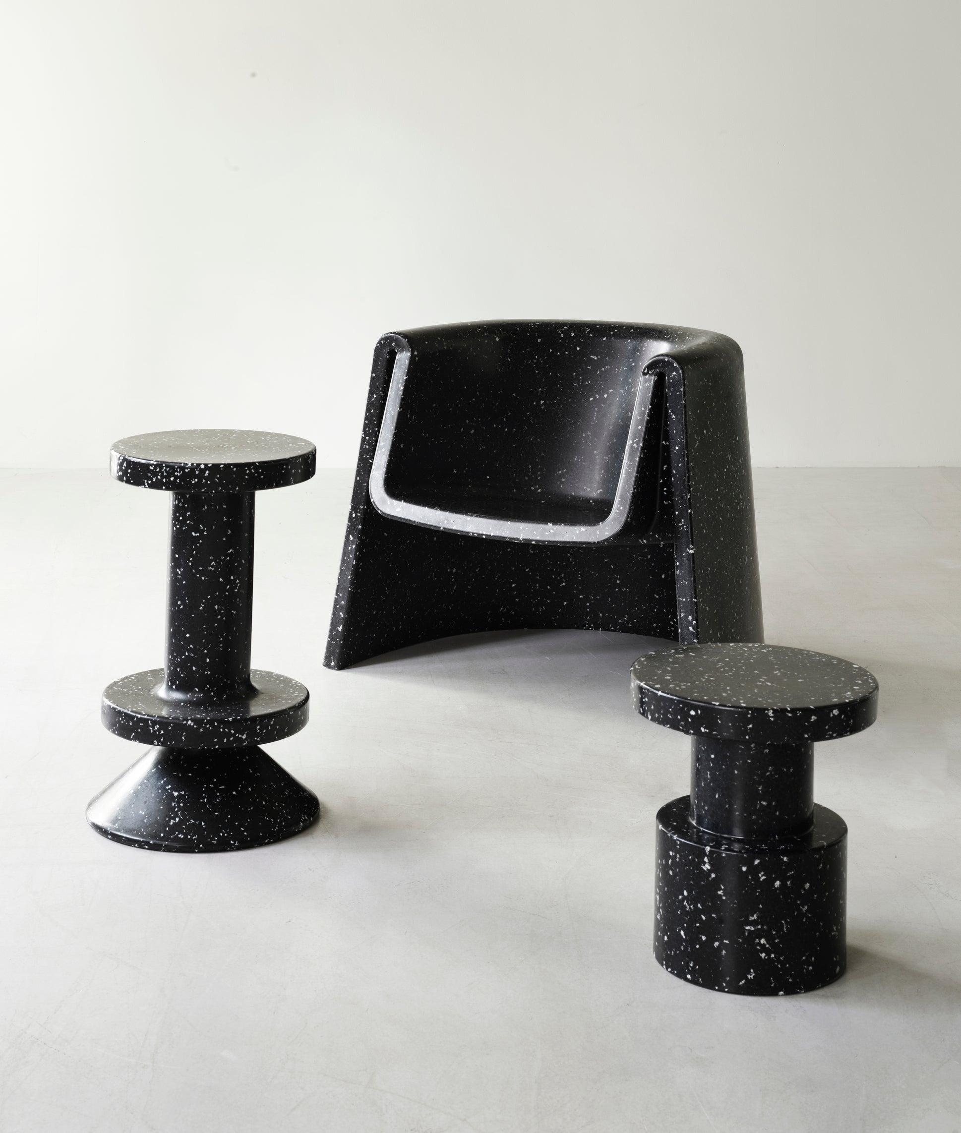 Black side side side table