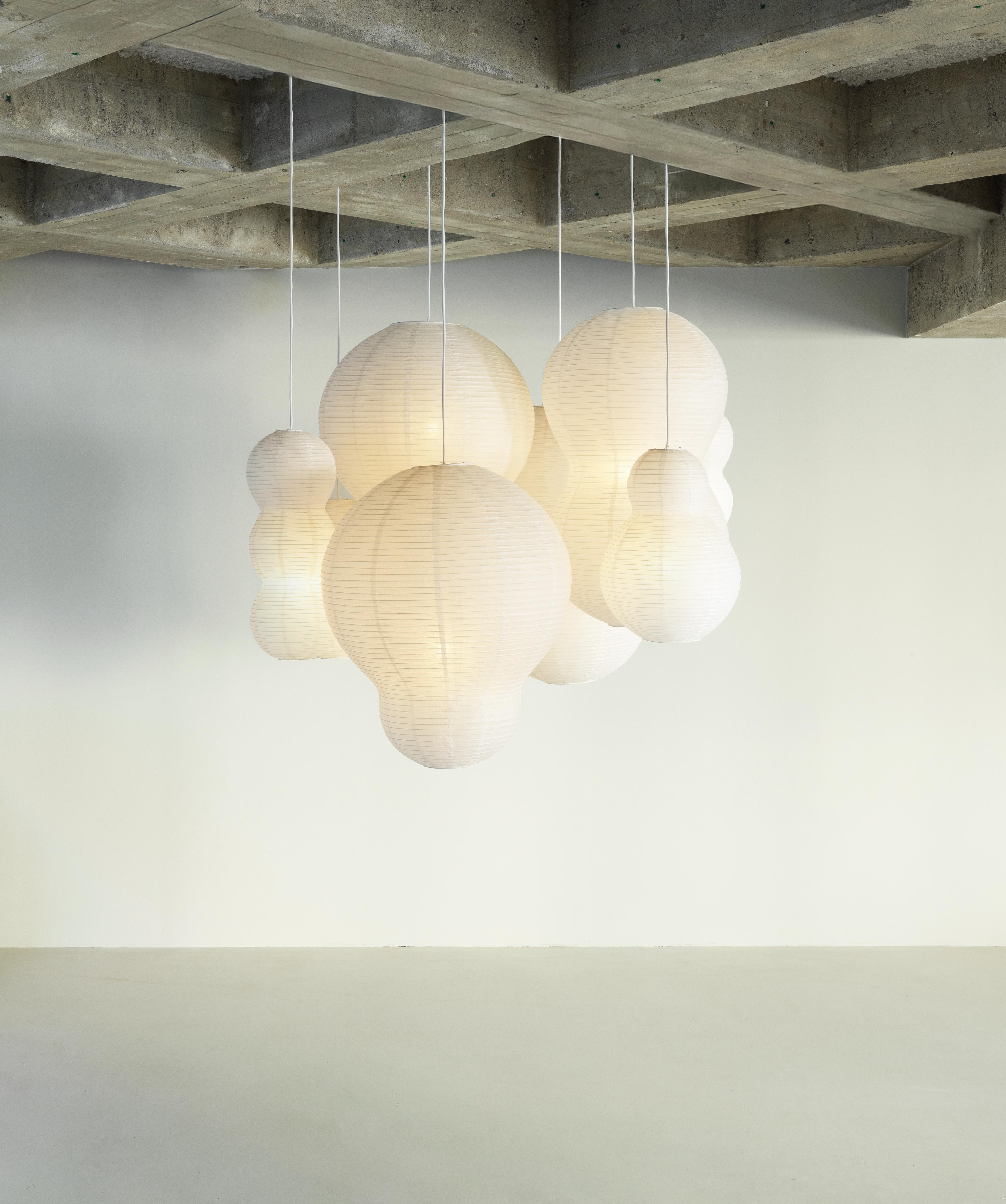 PUFF BUBBLE Pendelleuchtenschirm weiß