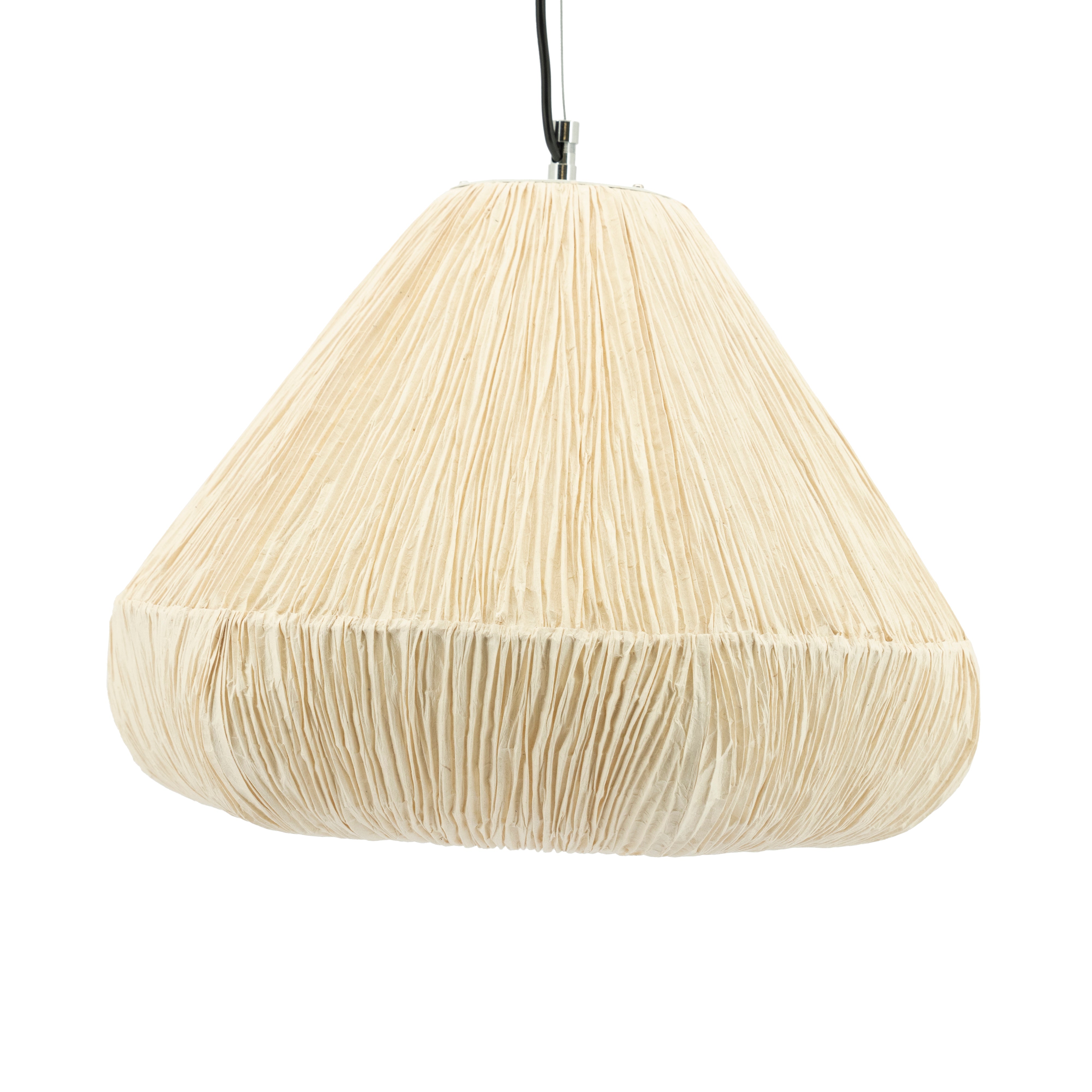 Lampa wisząca LOKTA jasnobeżowy papier