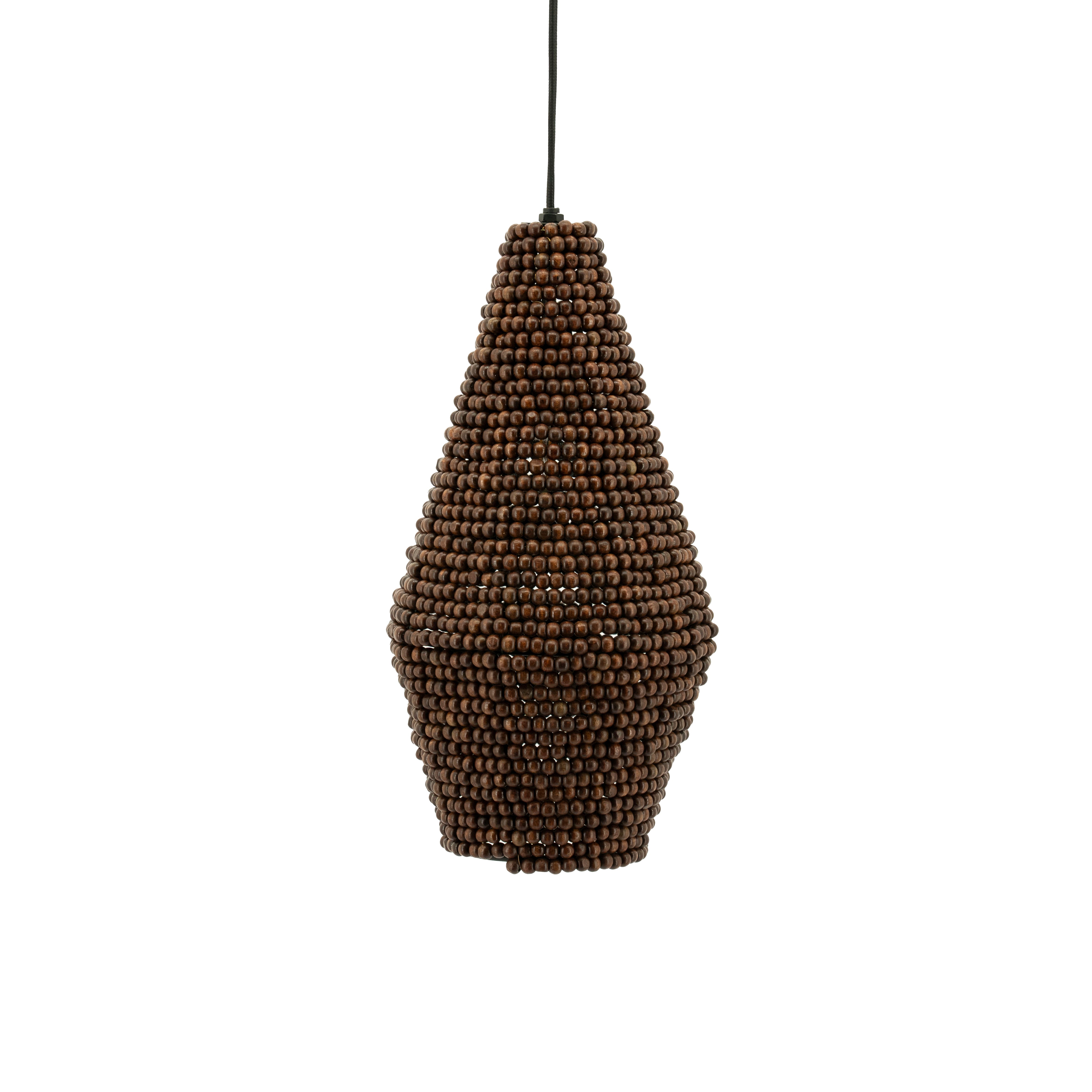 Pendelleuchte SHANGA dunkles Holz