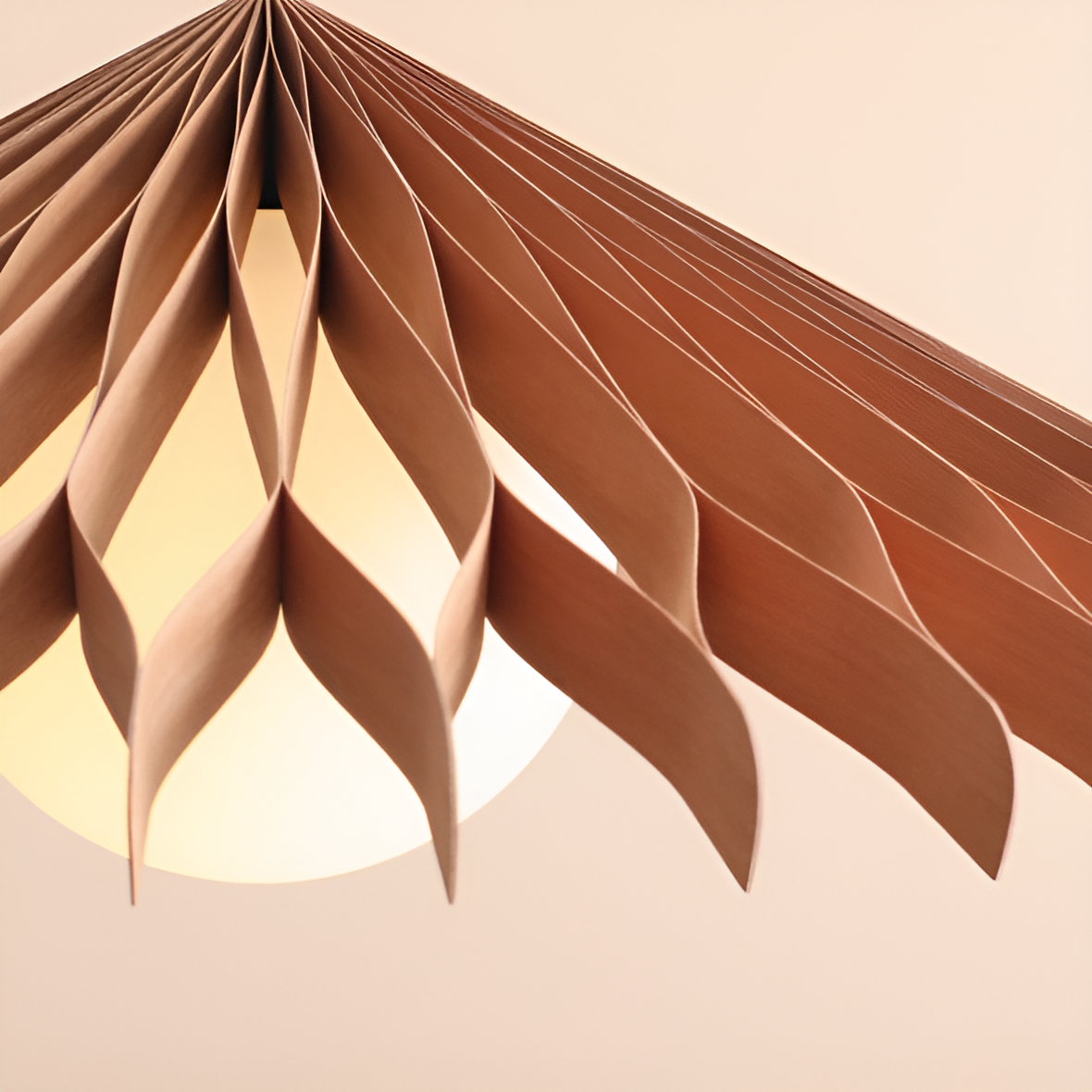 Lampa wisząca NATURE SUN drewno bukowe