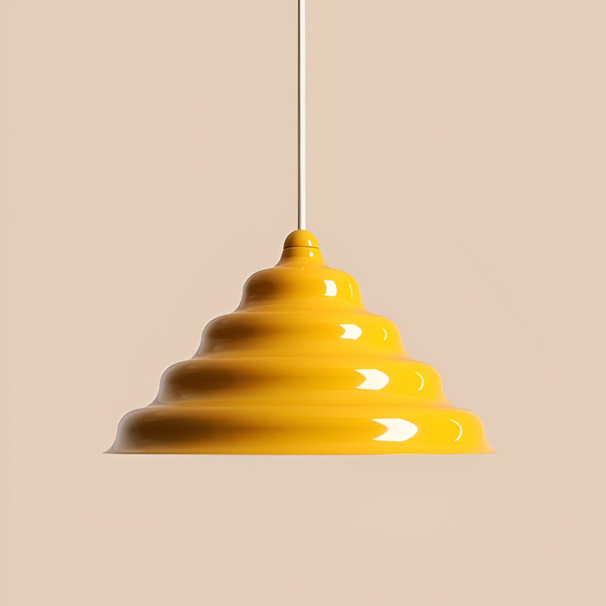 Lampa wisząca FALA żółty