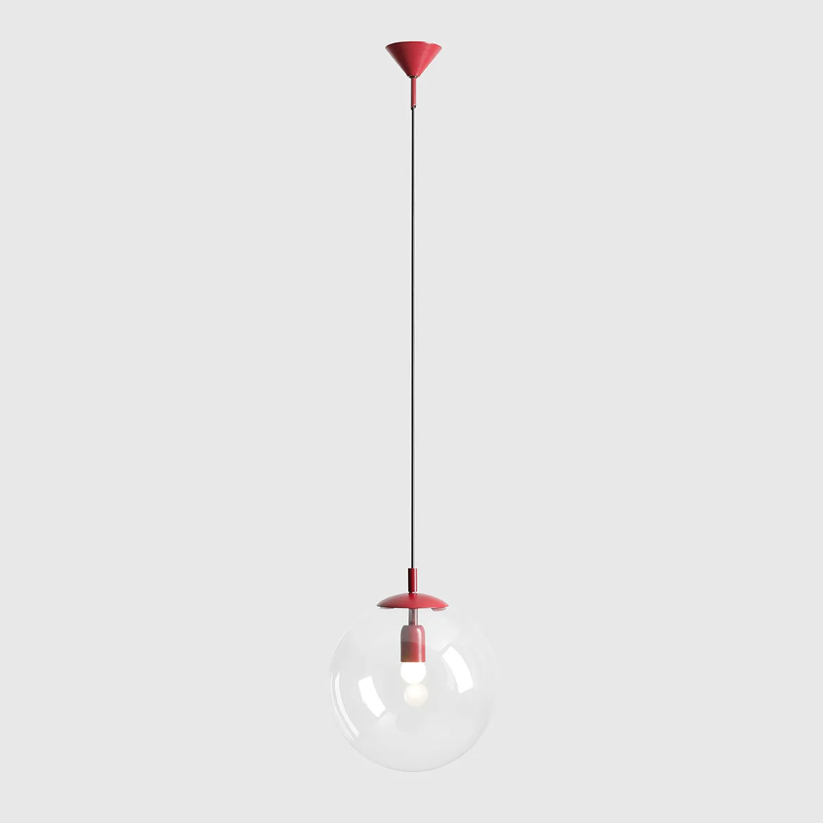 Hanging lamp Globe red