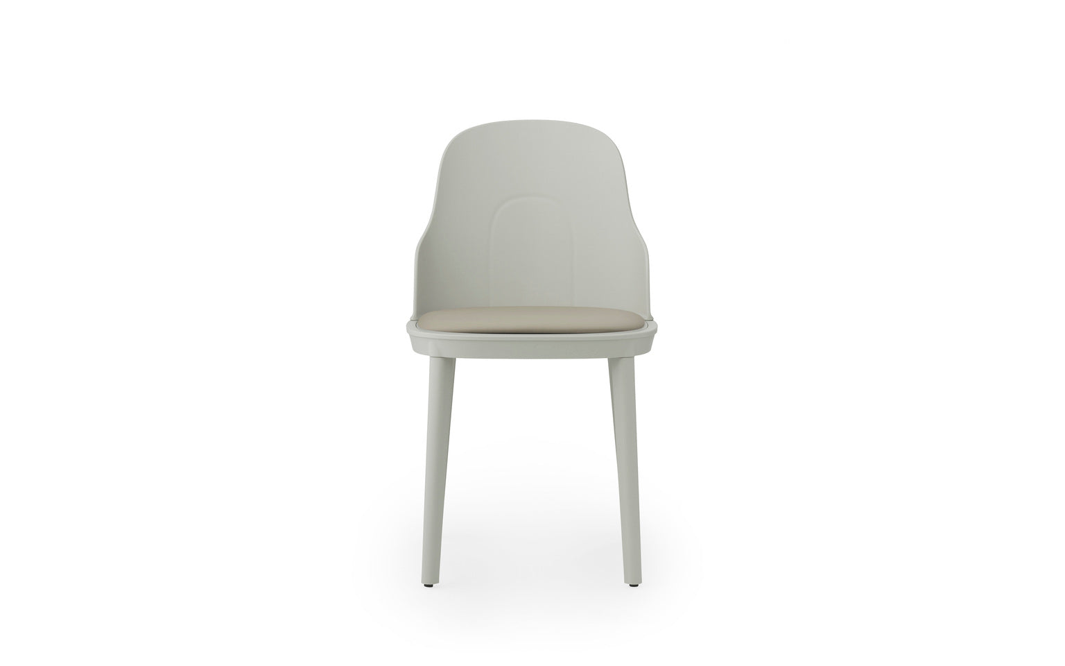 Allez PP chair warm gray with Ultra leather upholstery
