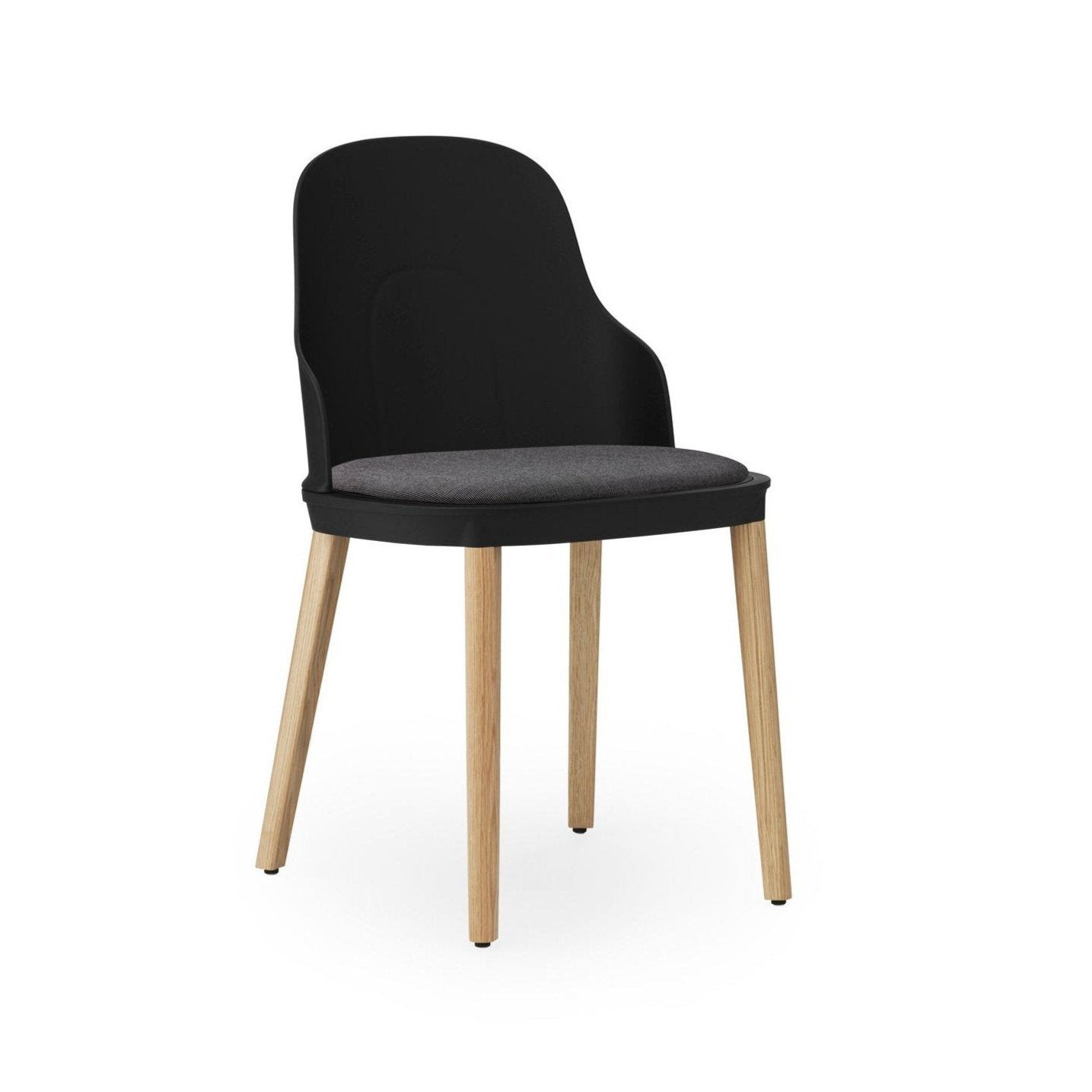 Allez chair black Sunbrella Canvas with an oak base