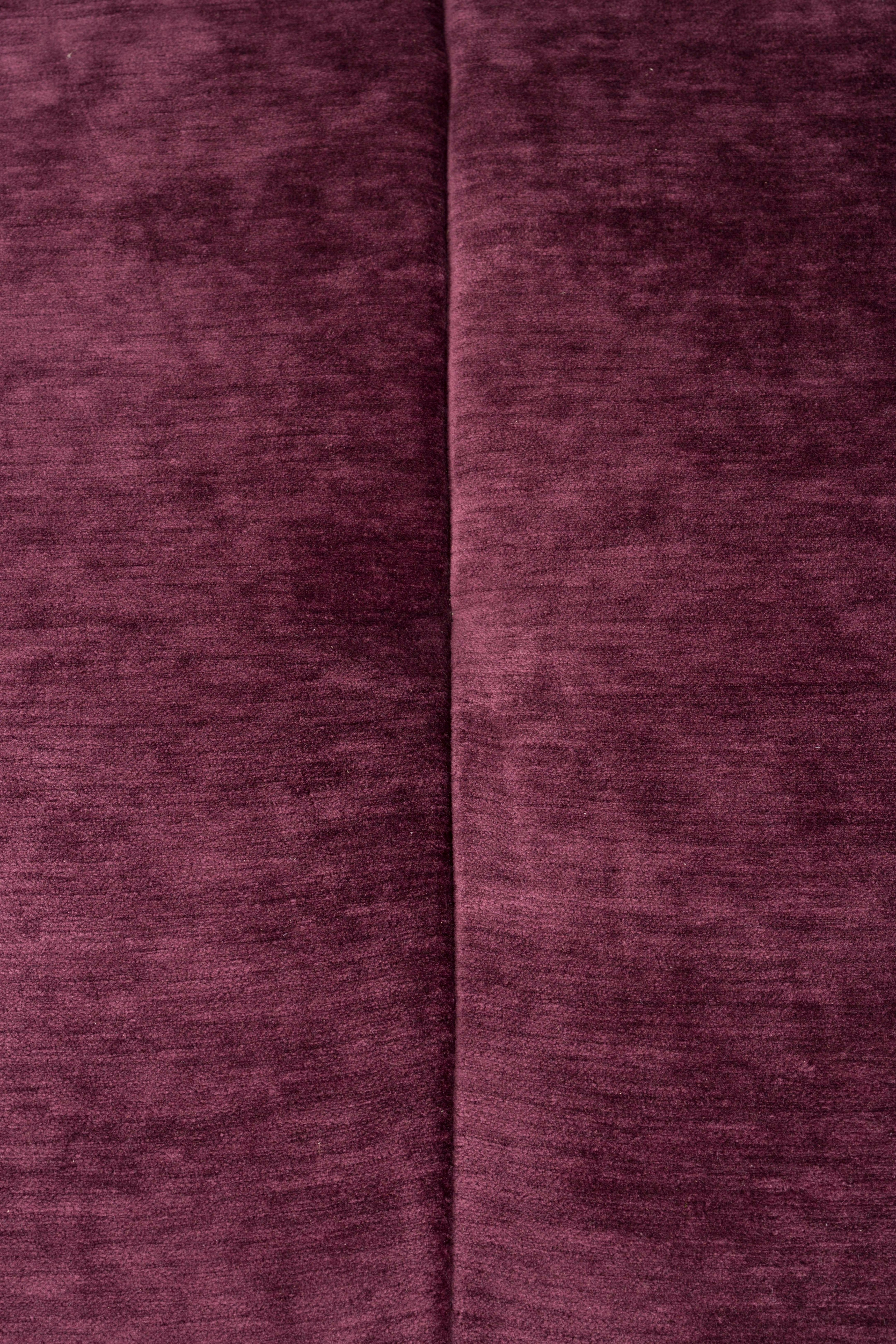 Sofa modułowa GIADA - element 1-osobowy śliwkowy welur