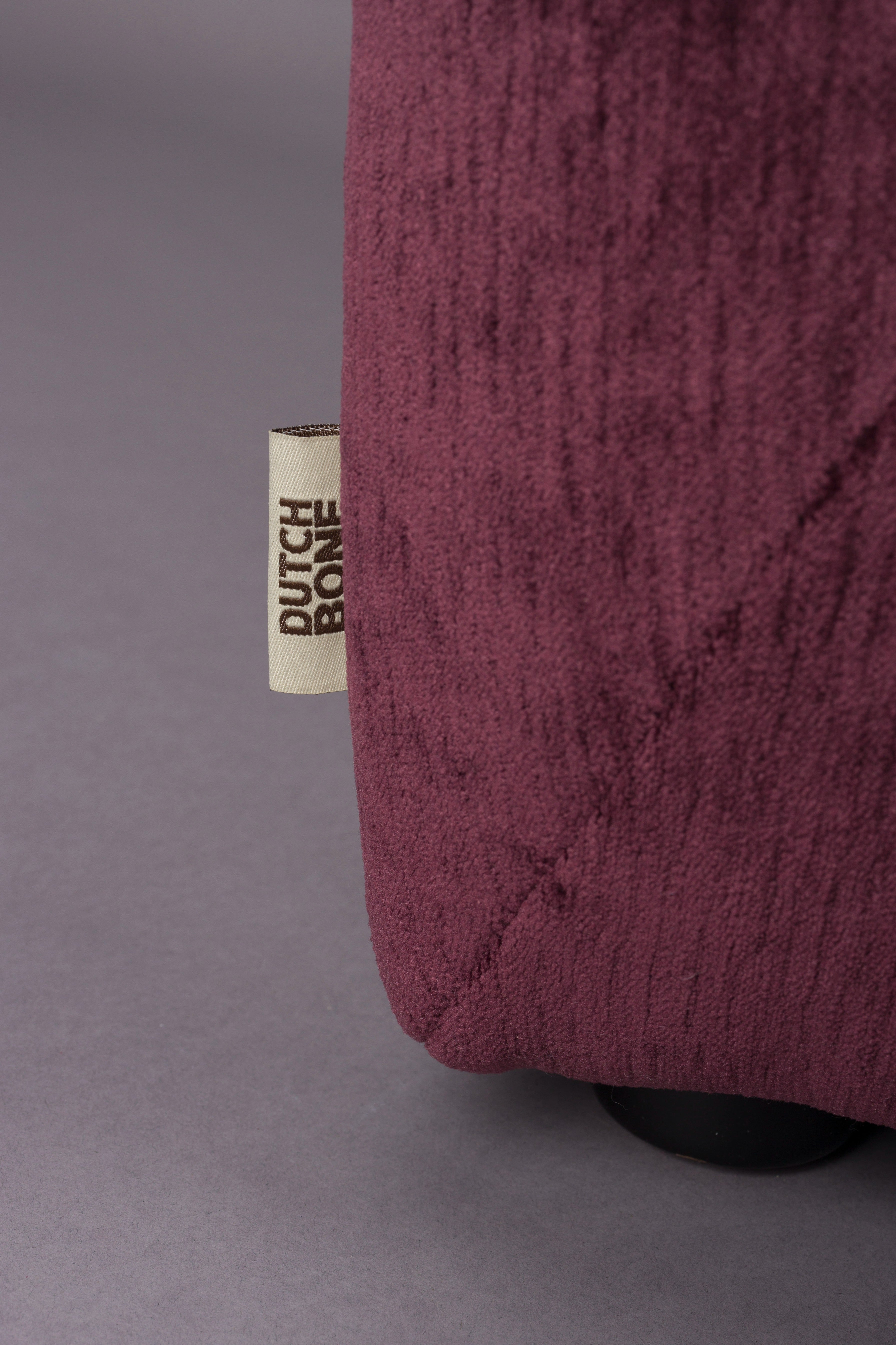 Sofa modułowa GIADA - element 1-osobowy śliwkowy welur