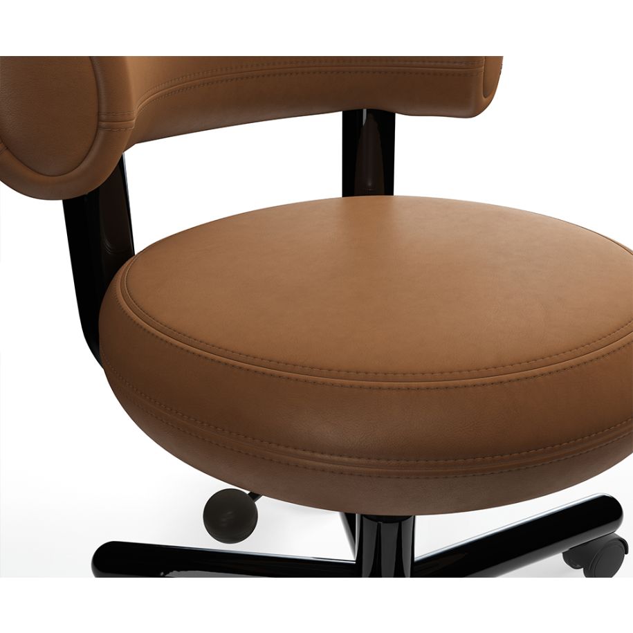 FAT office chair brown leather