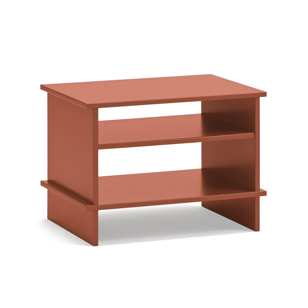 Red brick bedside table