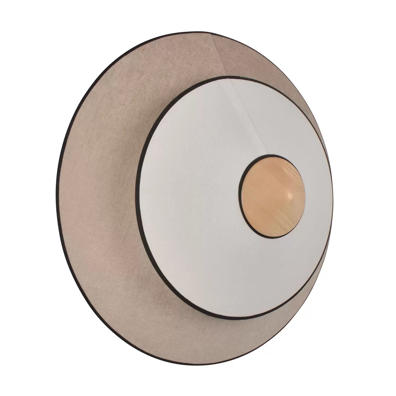 Beige cymbal wall lamp