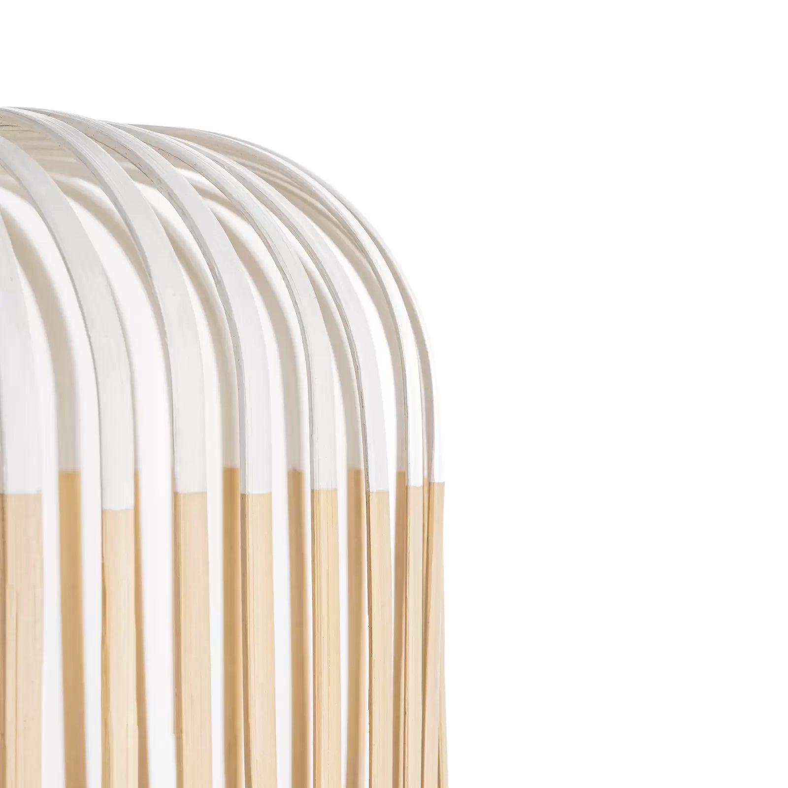 Bamboo ceiling lamp white