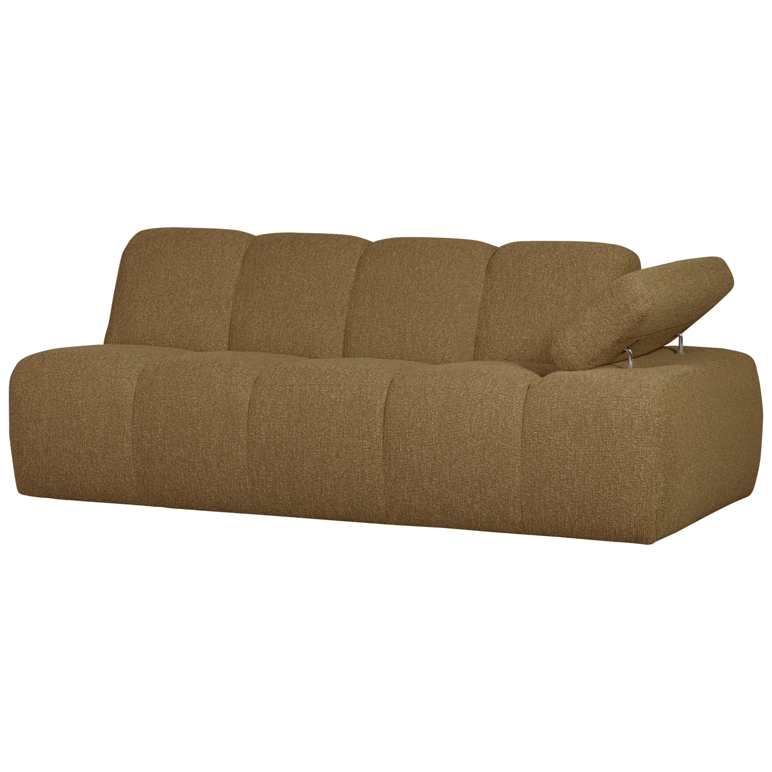Sofa modułowa MOJO - element 2-osobowy prawostronny ciemny miodowy bouclé