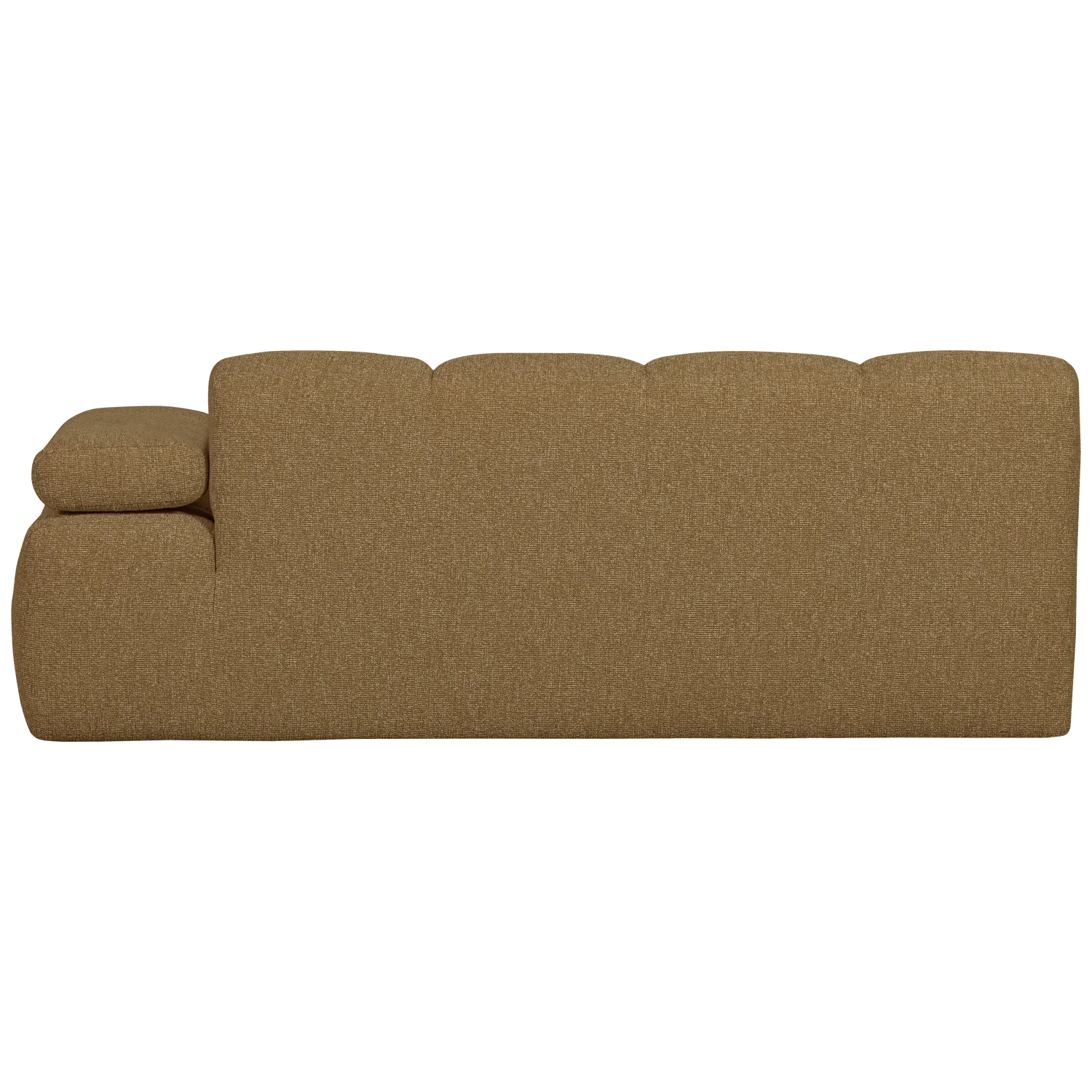 Sofa modułowa MOJO - element 2-osobowy prawostronny ciemny miodowy bouclé