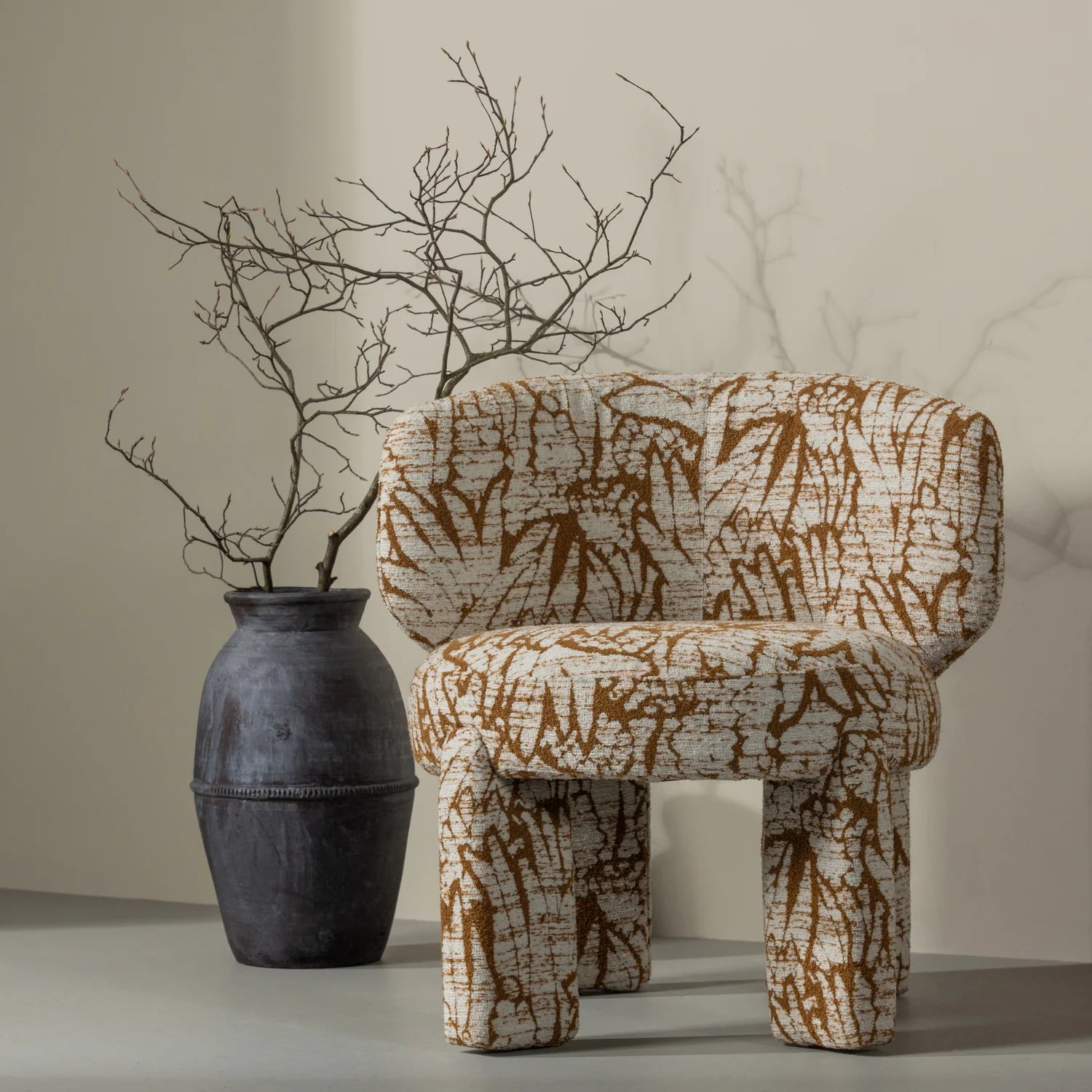UPKE Armchair Beige-Brown