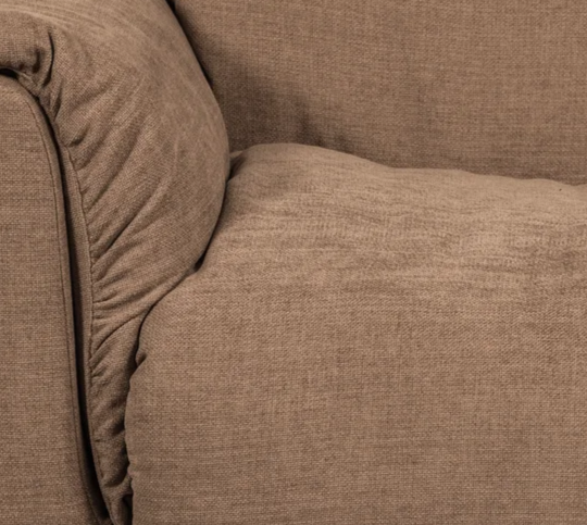 Modulares Sofa BAGGY - linkes Element in Braun