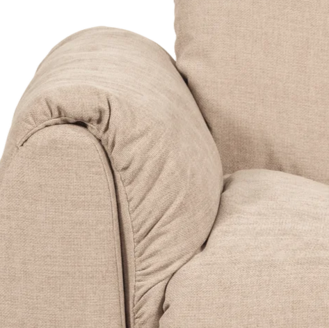 Modulares Sofa BAGGY - linkes Element in Sandfarbe