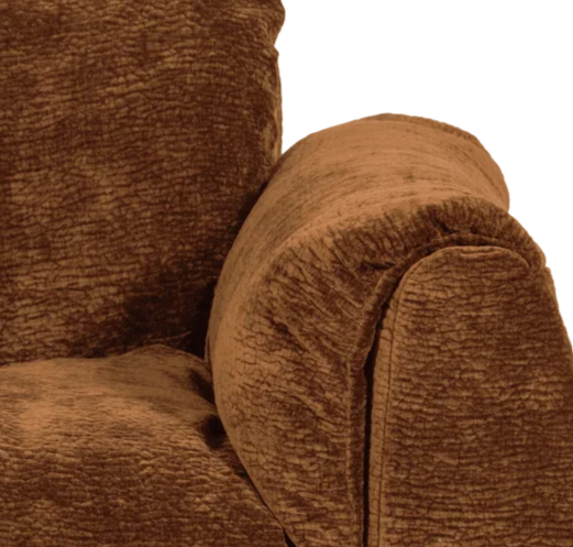 Modulares Sofa BAGGY 3D - rechte Element in Braun