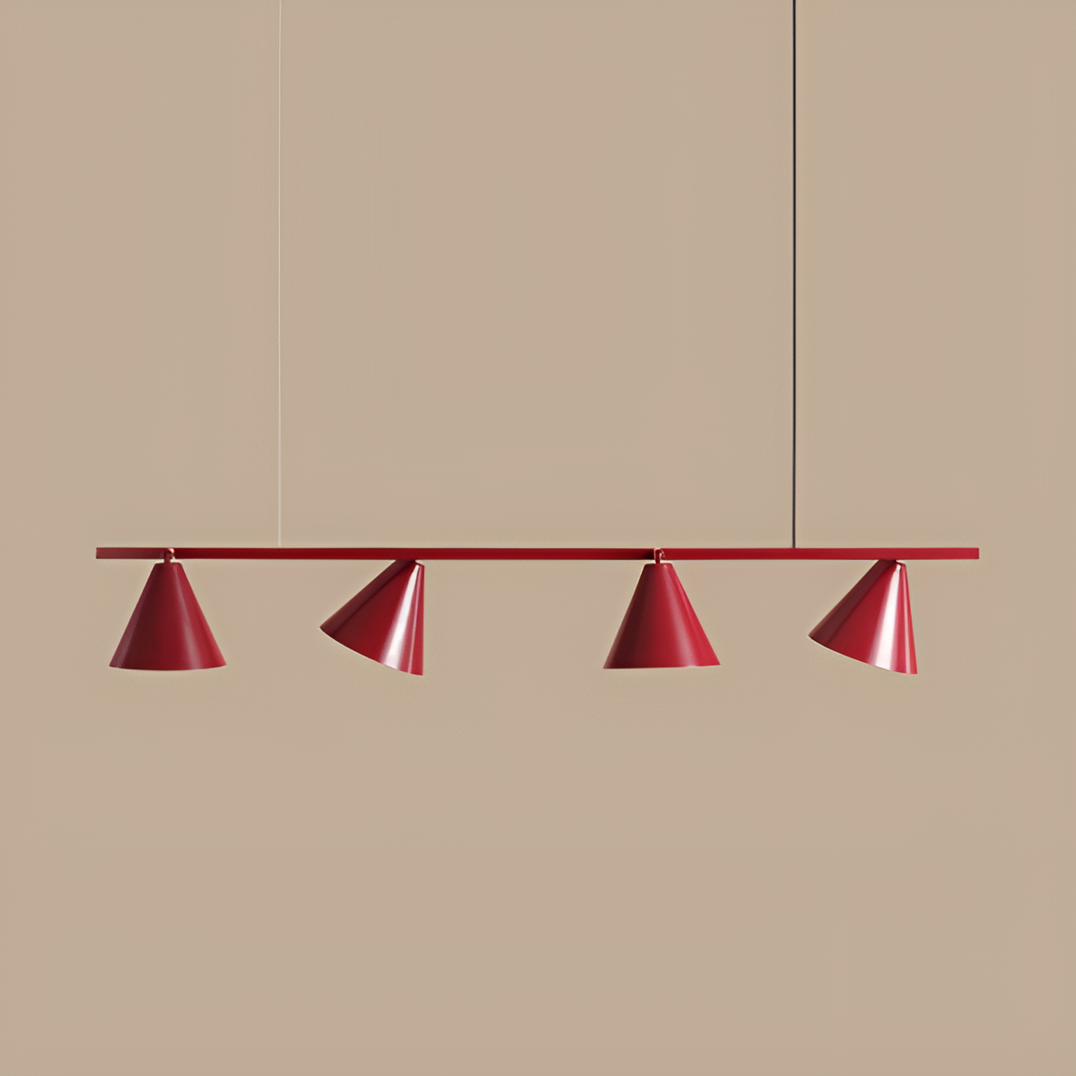 Lampa wisząca FORM QUATRO bordowy