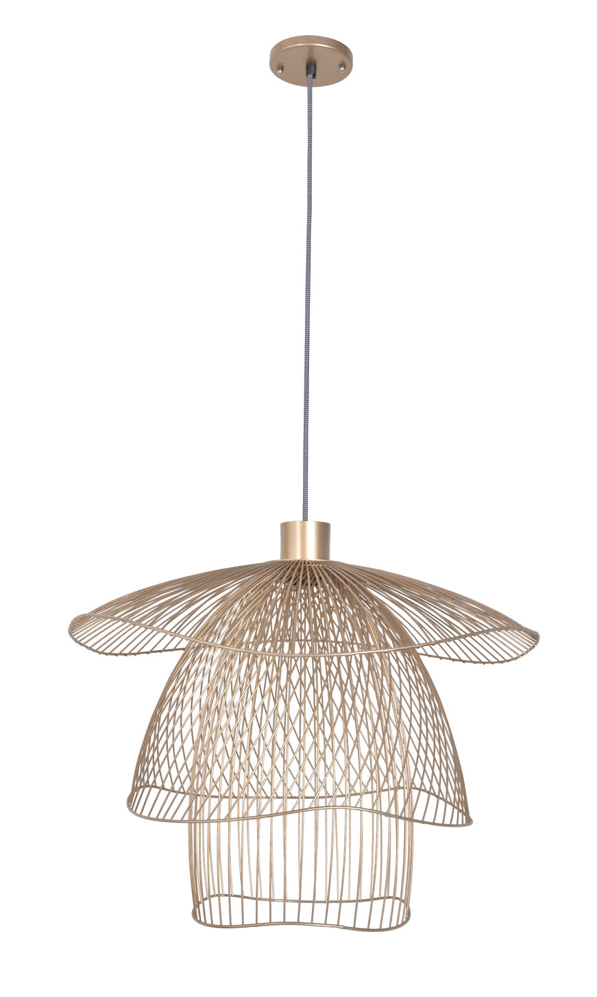 Hängende Lampe Papillon Champagner Golden