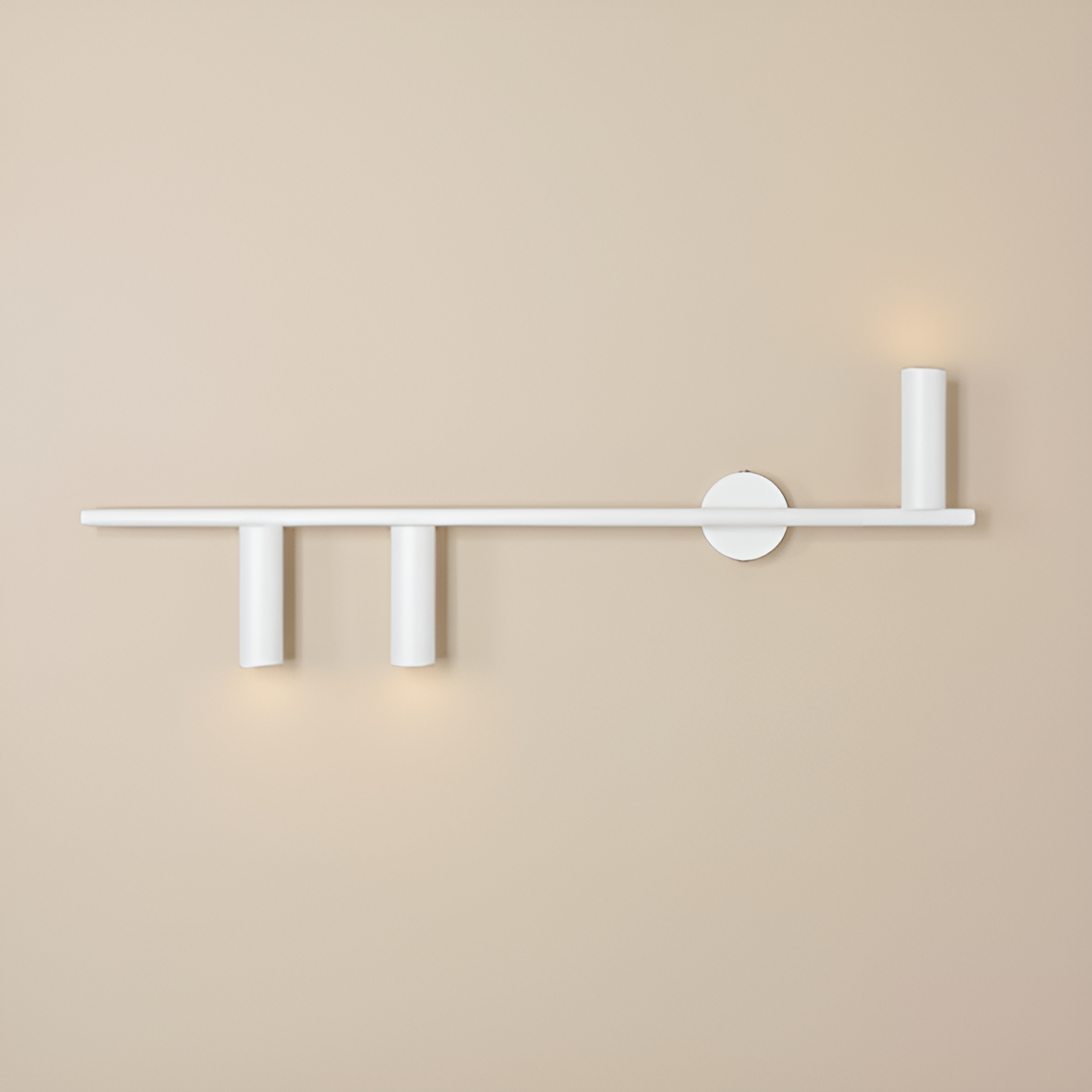 Left -hand wall lamp Trevo Trio White