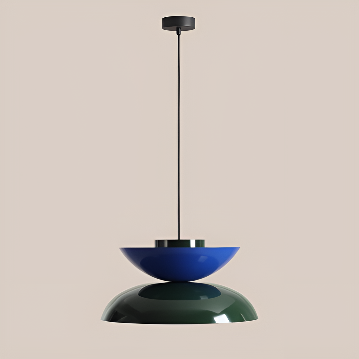 Lampa wisząca MILLO niebieski z zielonym