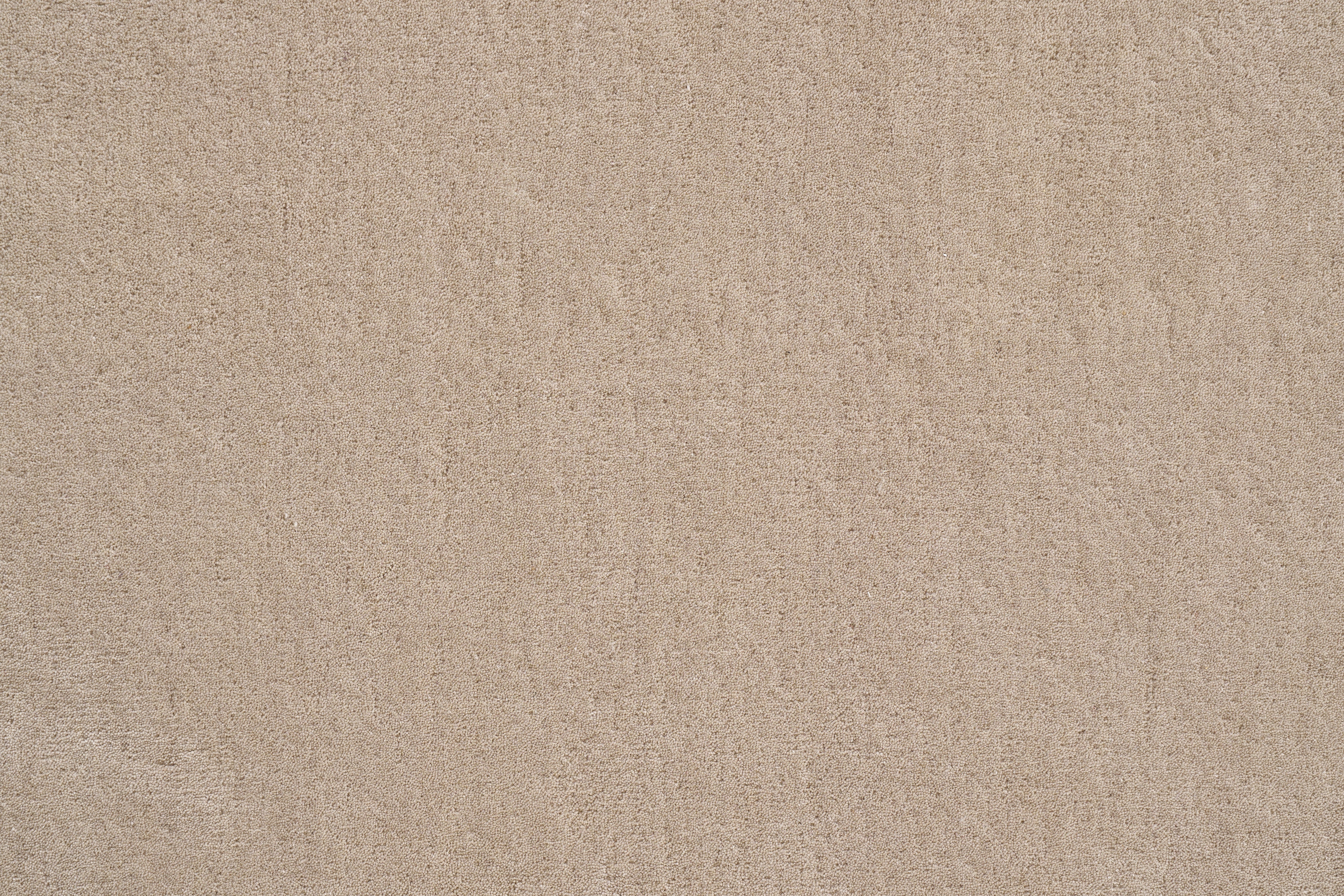 Runder Teppich LAILA beige mit Schwarz