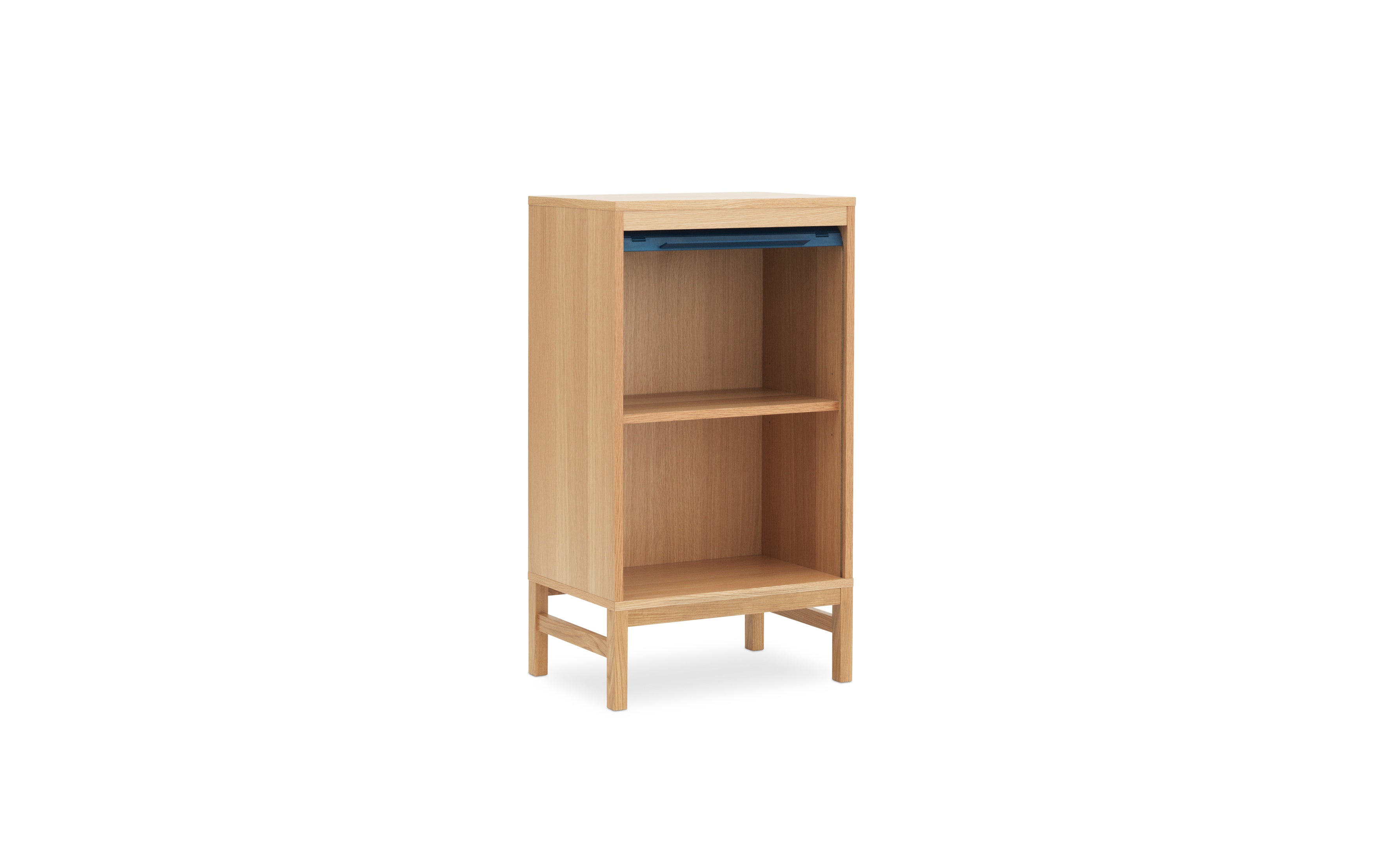 Dark blue jalousy cabinet