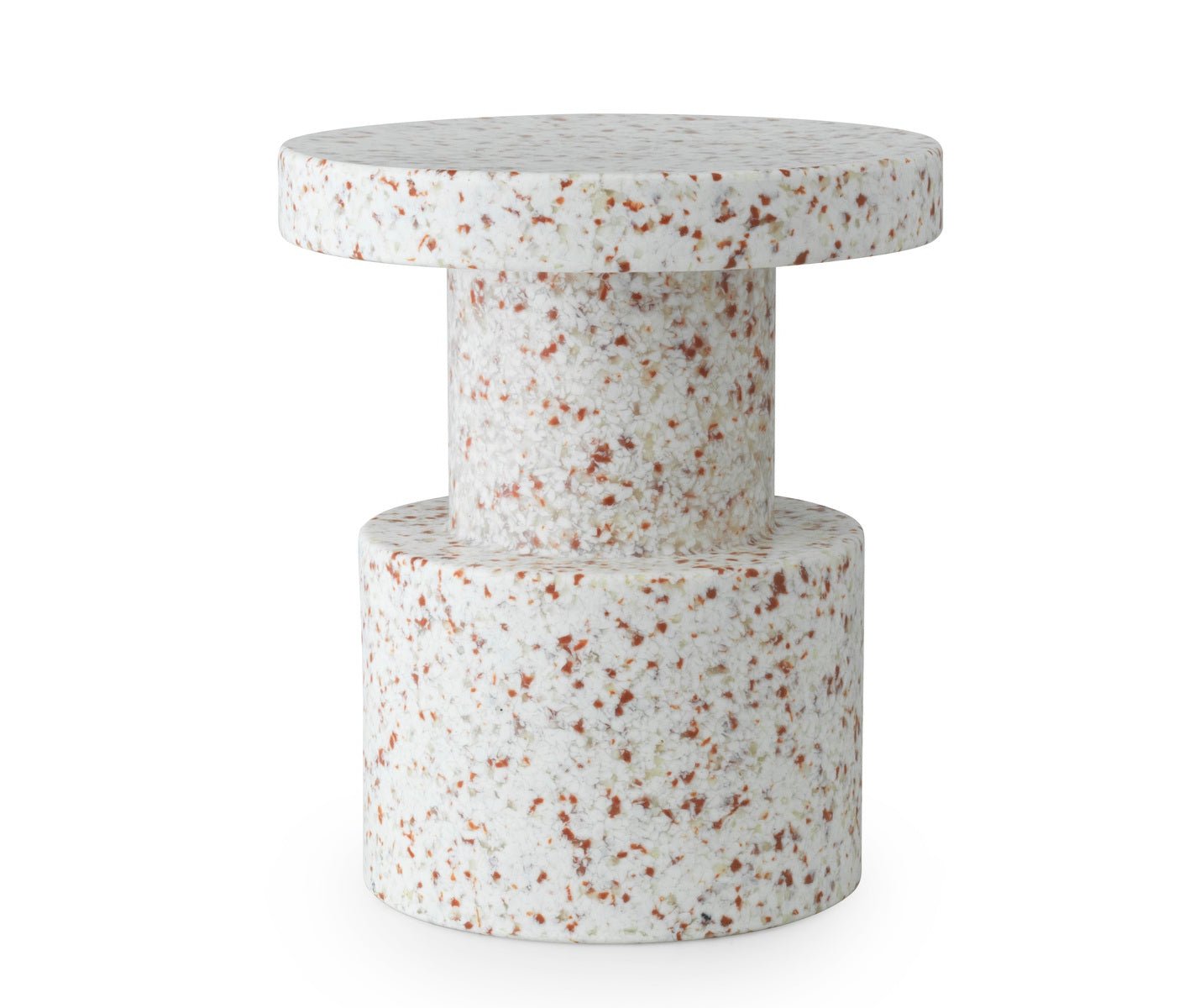 White bit side table