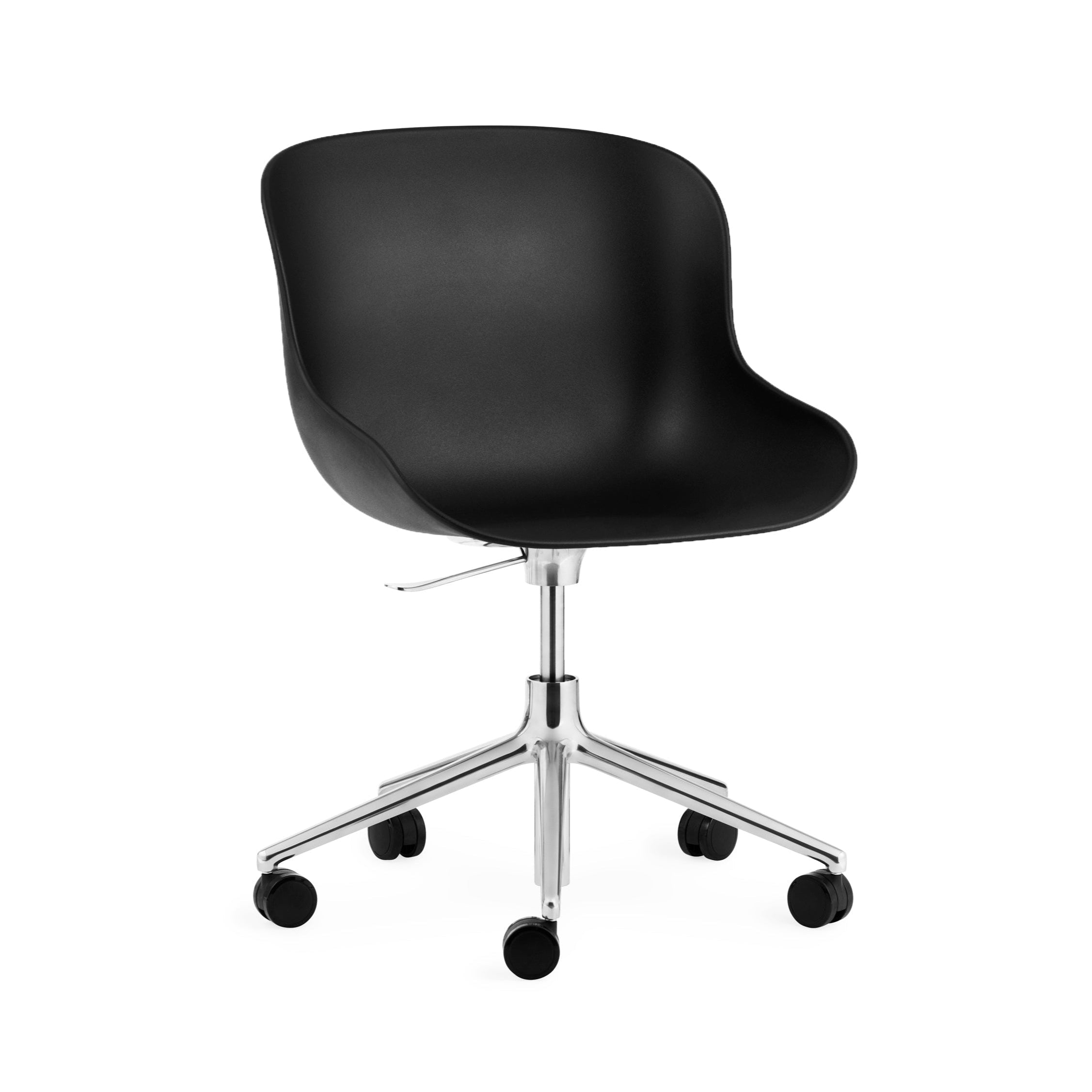 Hyg 5W office chair black with an aluminum base