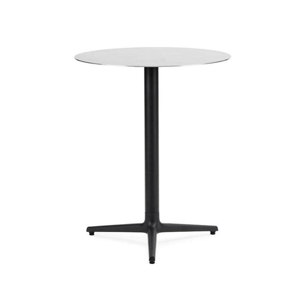 Cafe table Round Allez steel top with a black base