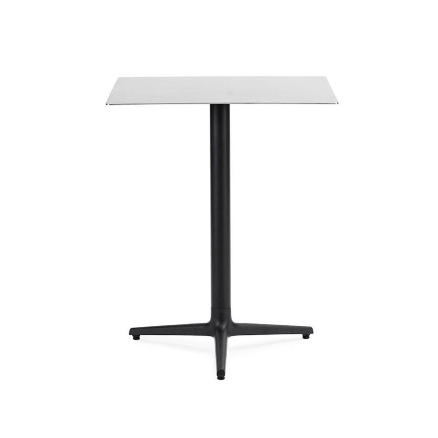 Allez cafe table Steel top with a black base