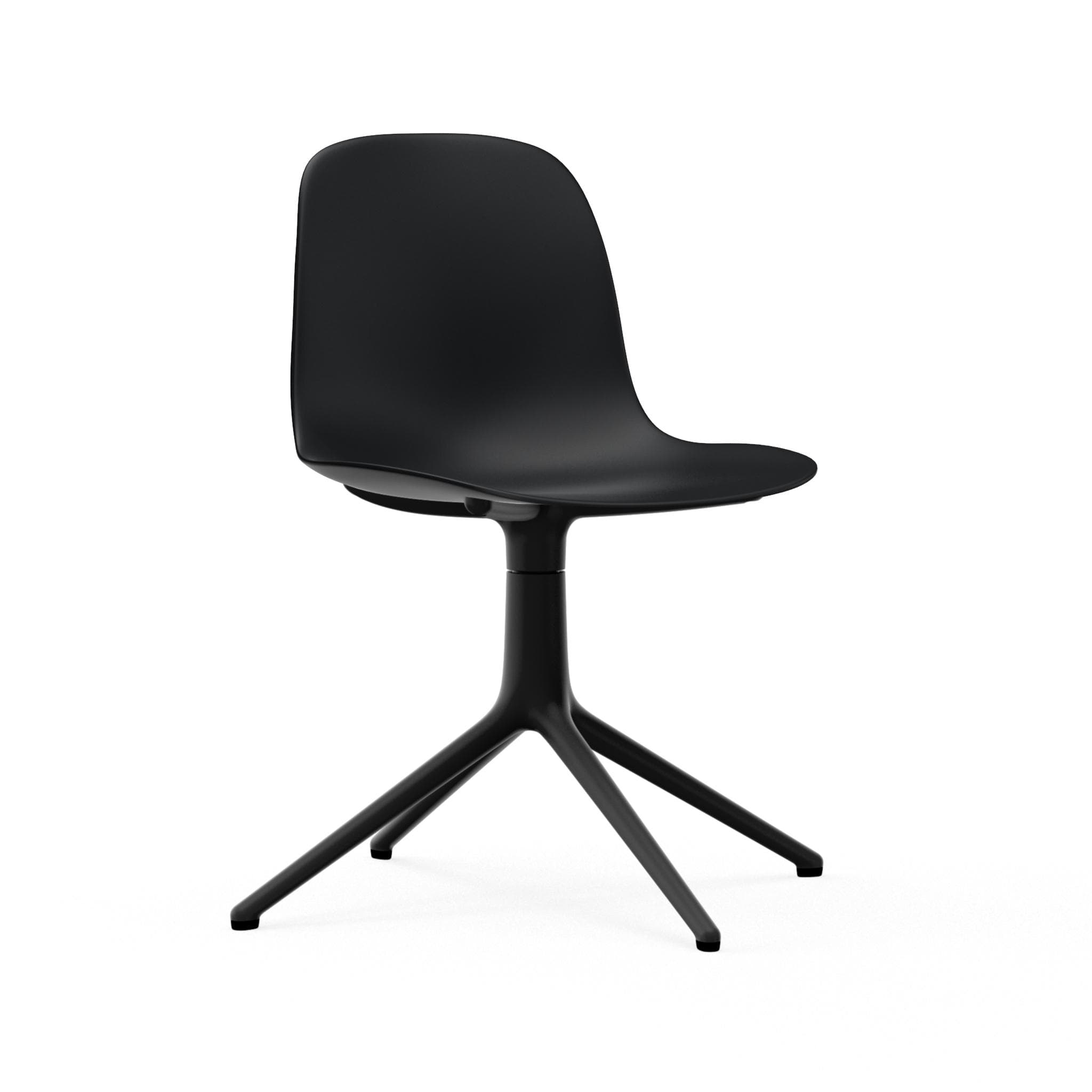Black Black Form Office Chair with a black base