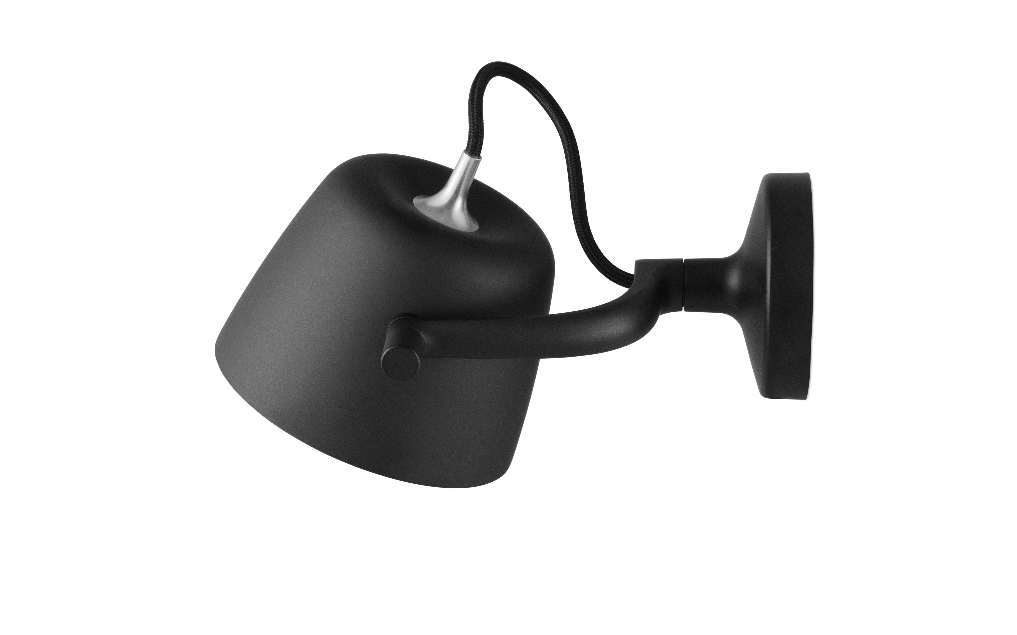Adjustable black TUB wall lamp