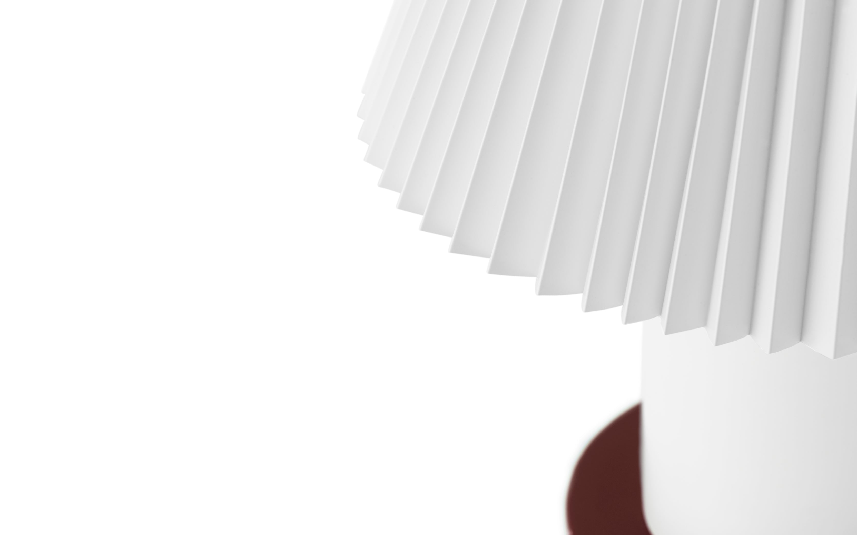 Lampa stołowa CELLU biały z brązową podstawą
