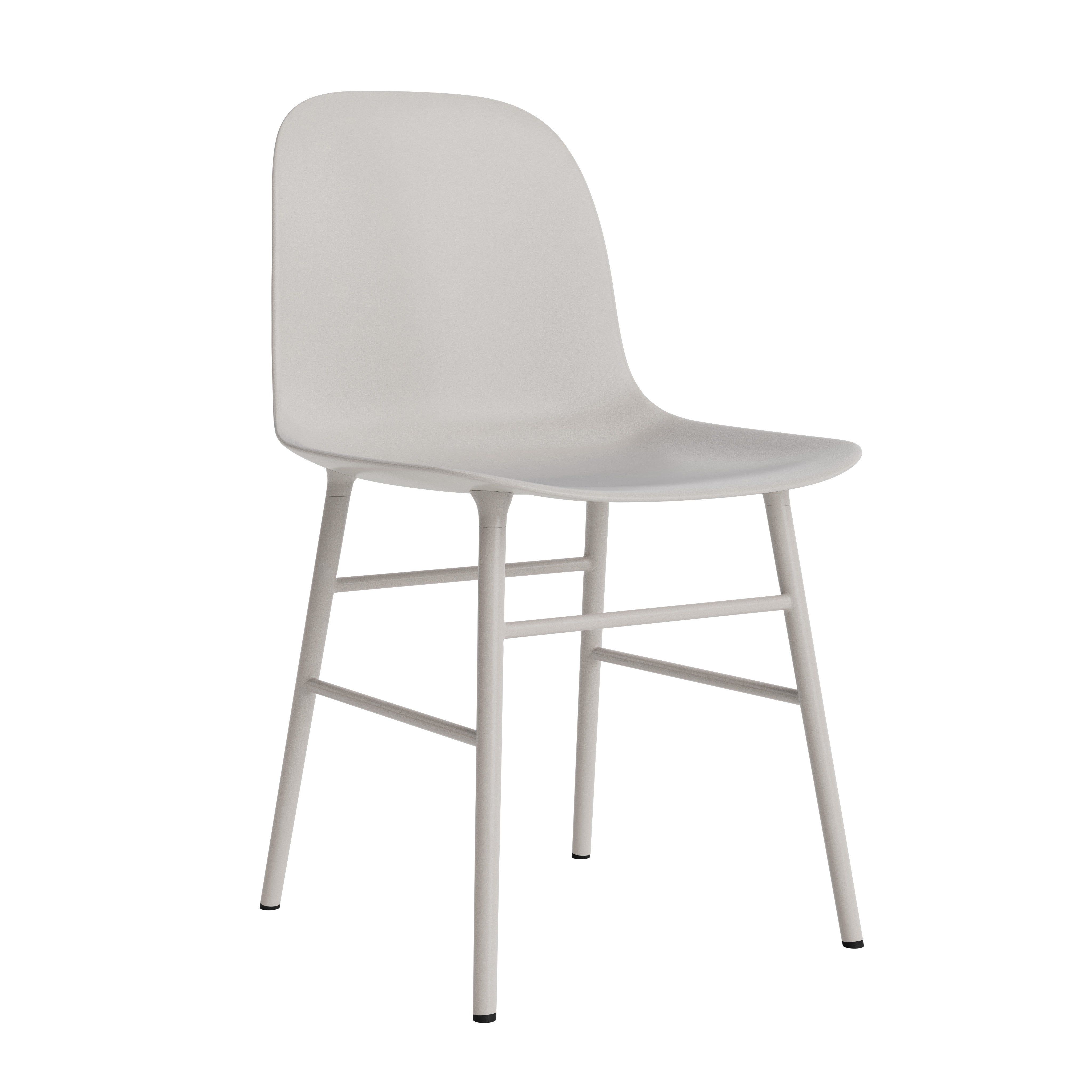 A chair of forms warm gray