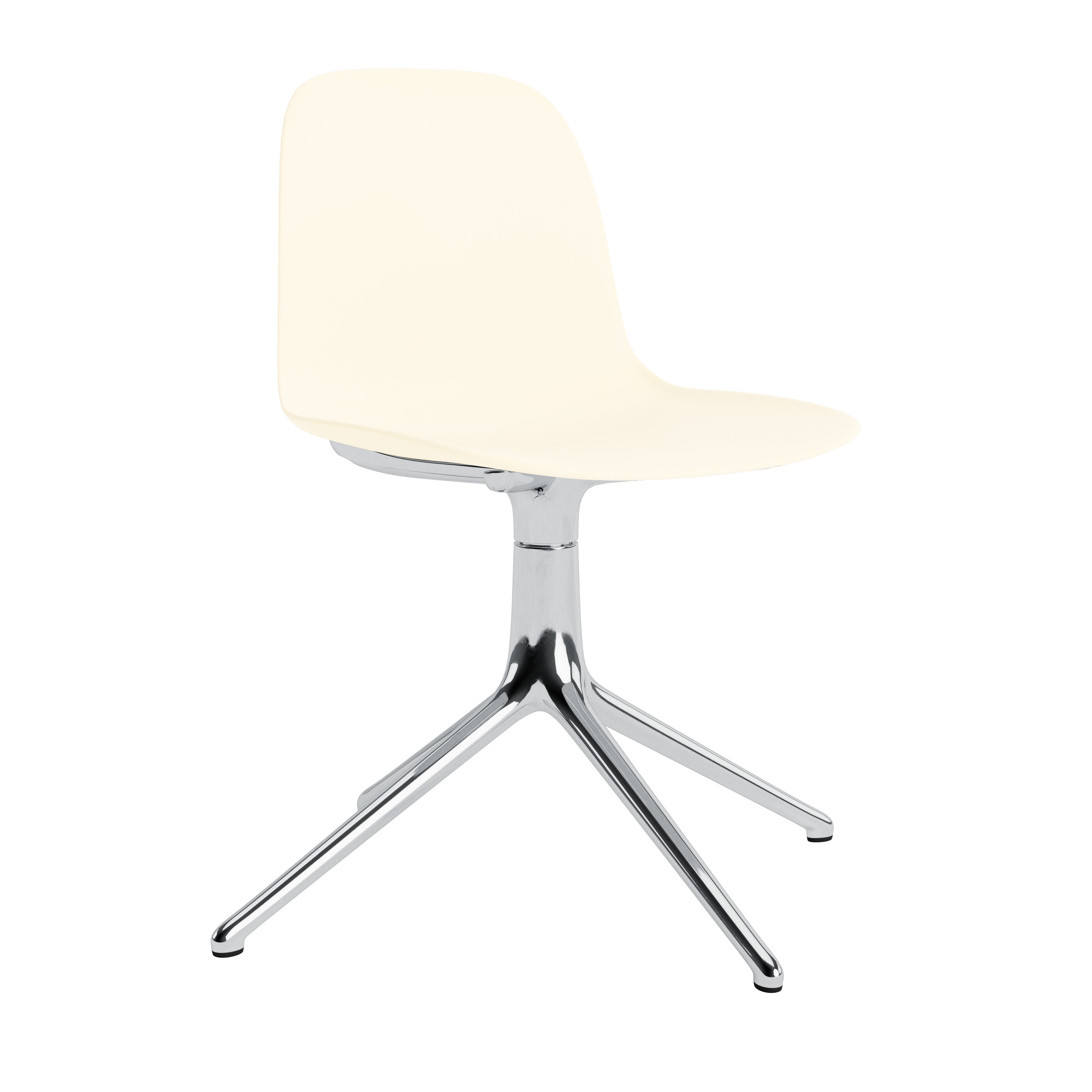 4L cream office chair cream with an aluminum base