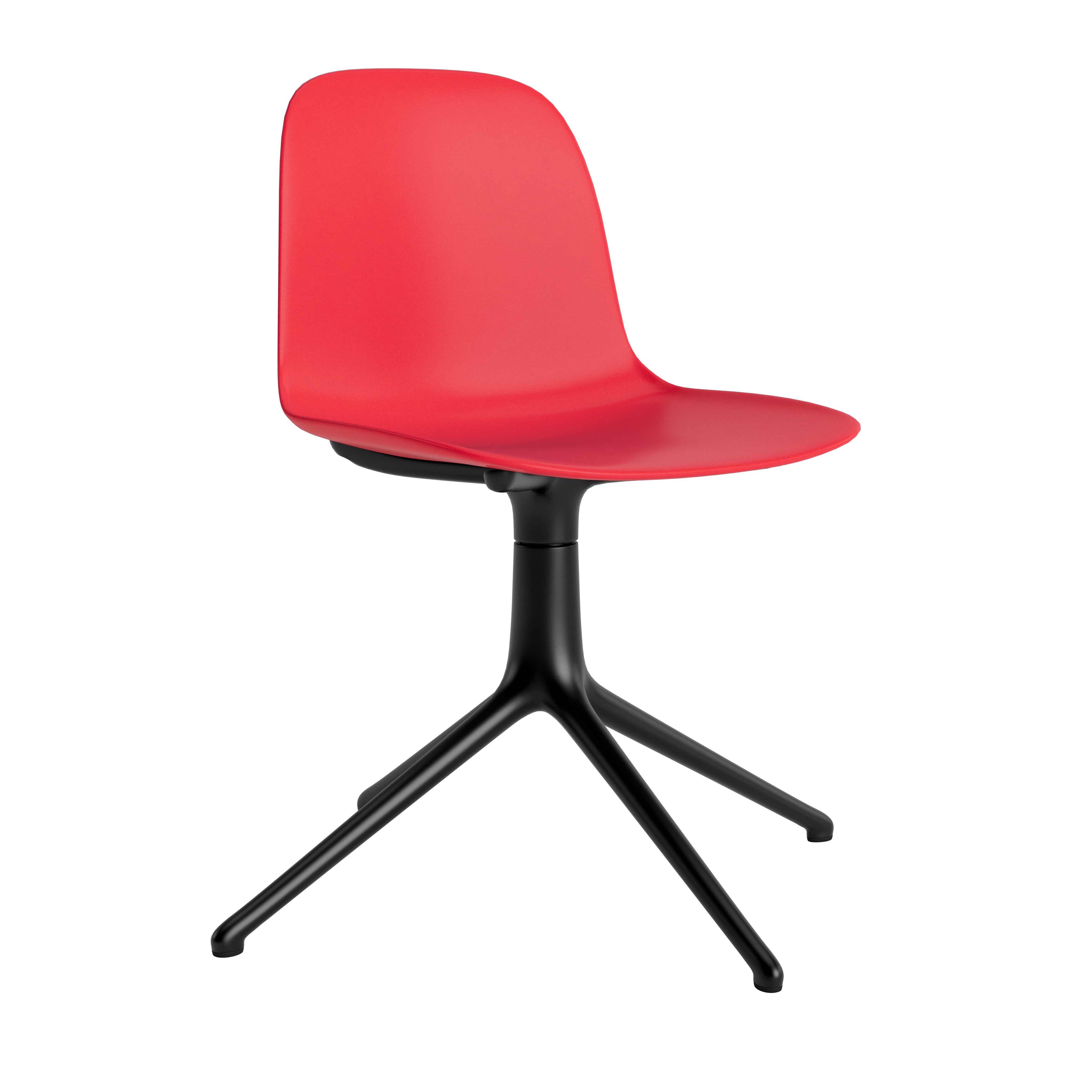 4L red office chair red with a black base
