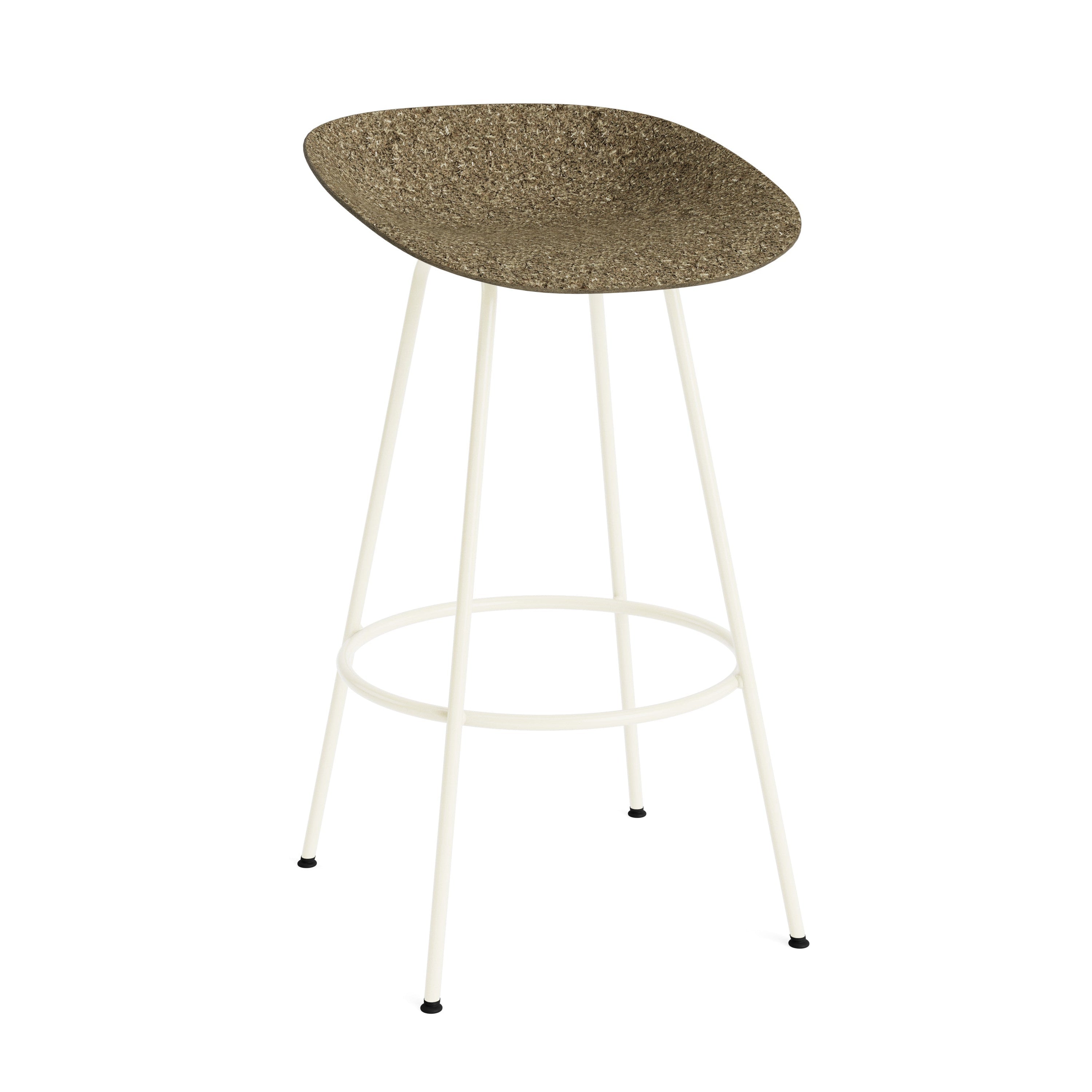 Green Mat Bar Chair with a cream base