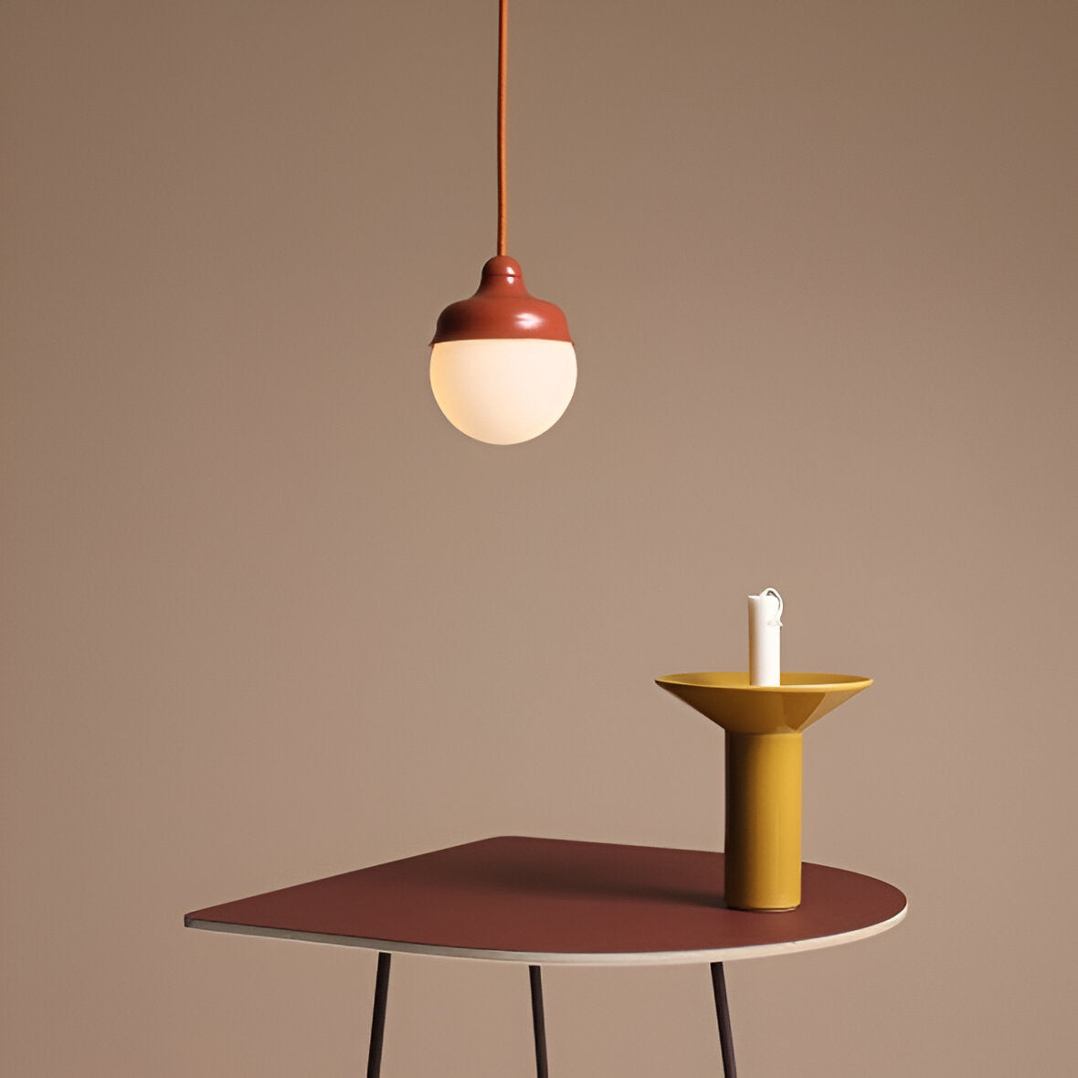 Lampa wisząca FALA ceglany