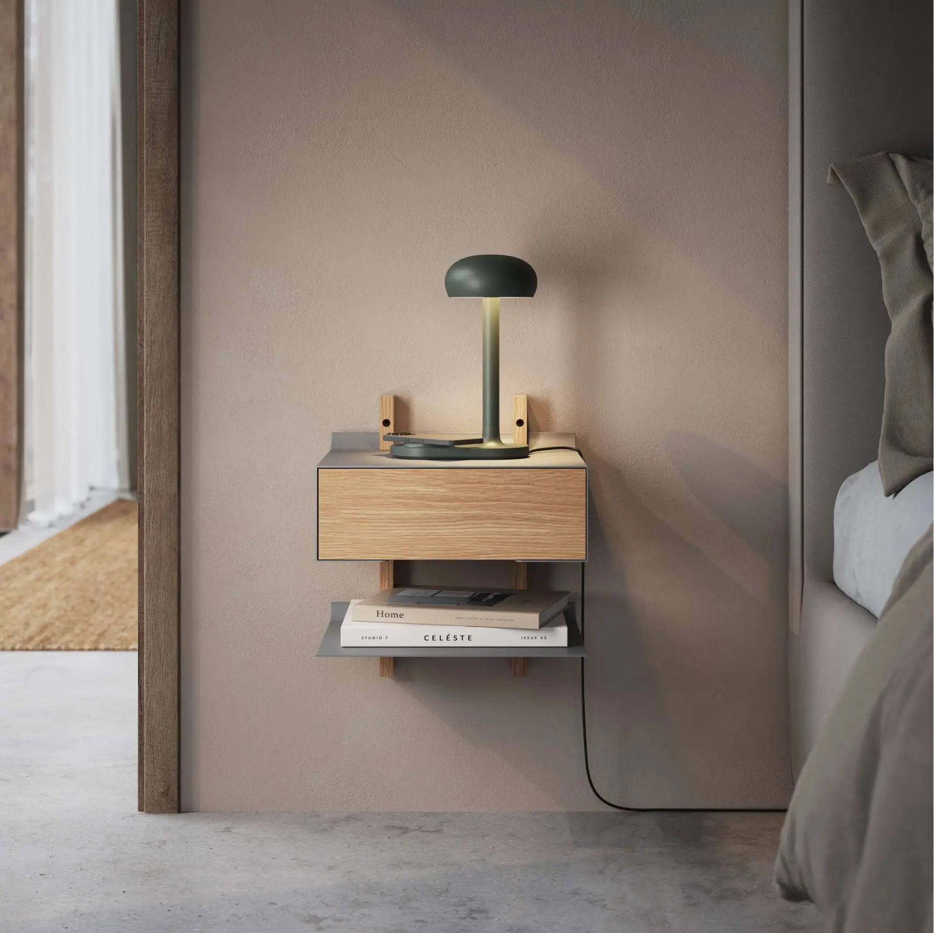 SMILE nightstand black [Klaudia] [Amelia spr]