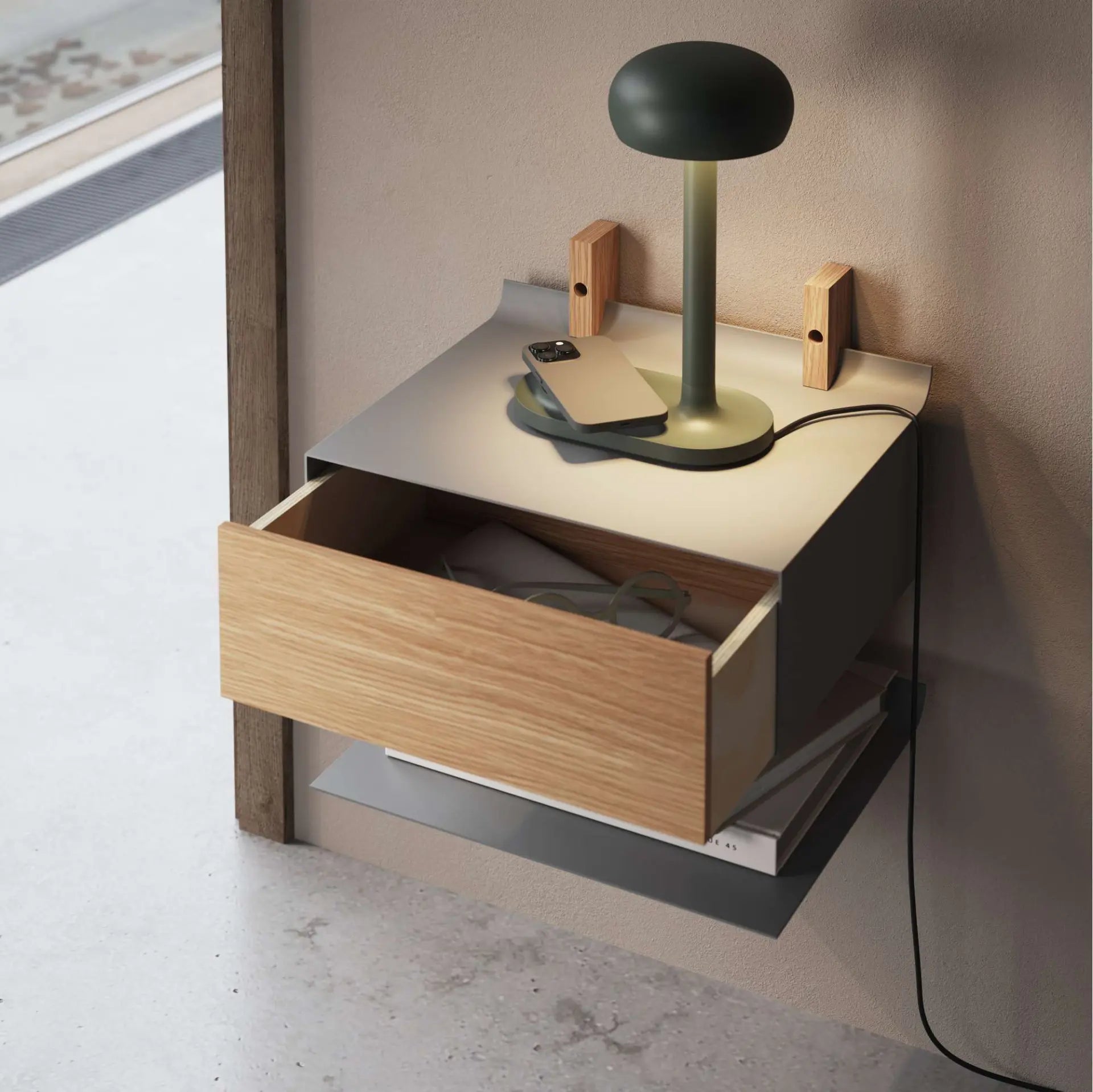 SMILE nightstand black [Klaudia] [Amelia spr]