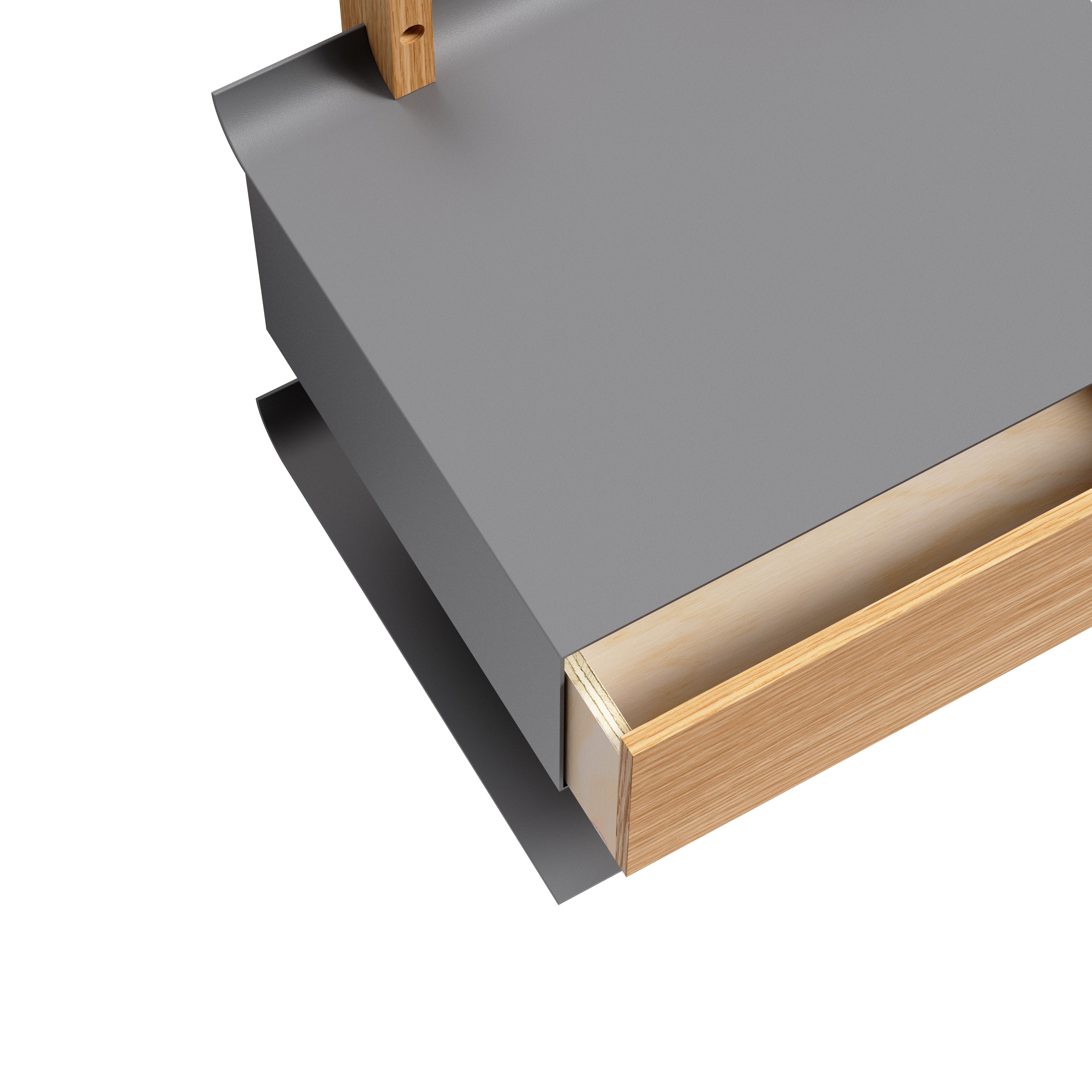 SMILE nightstand gray [Klaudia] [Amelia spr]