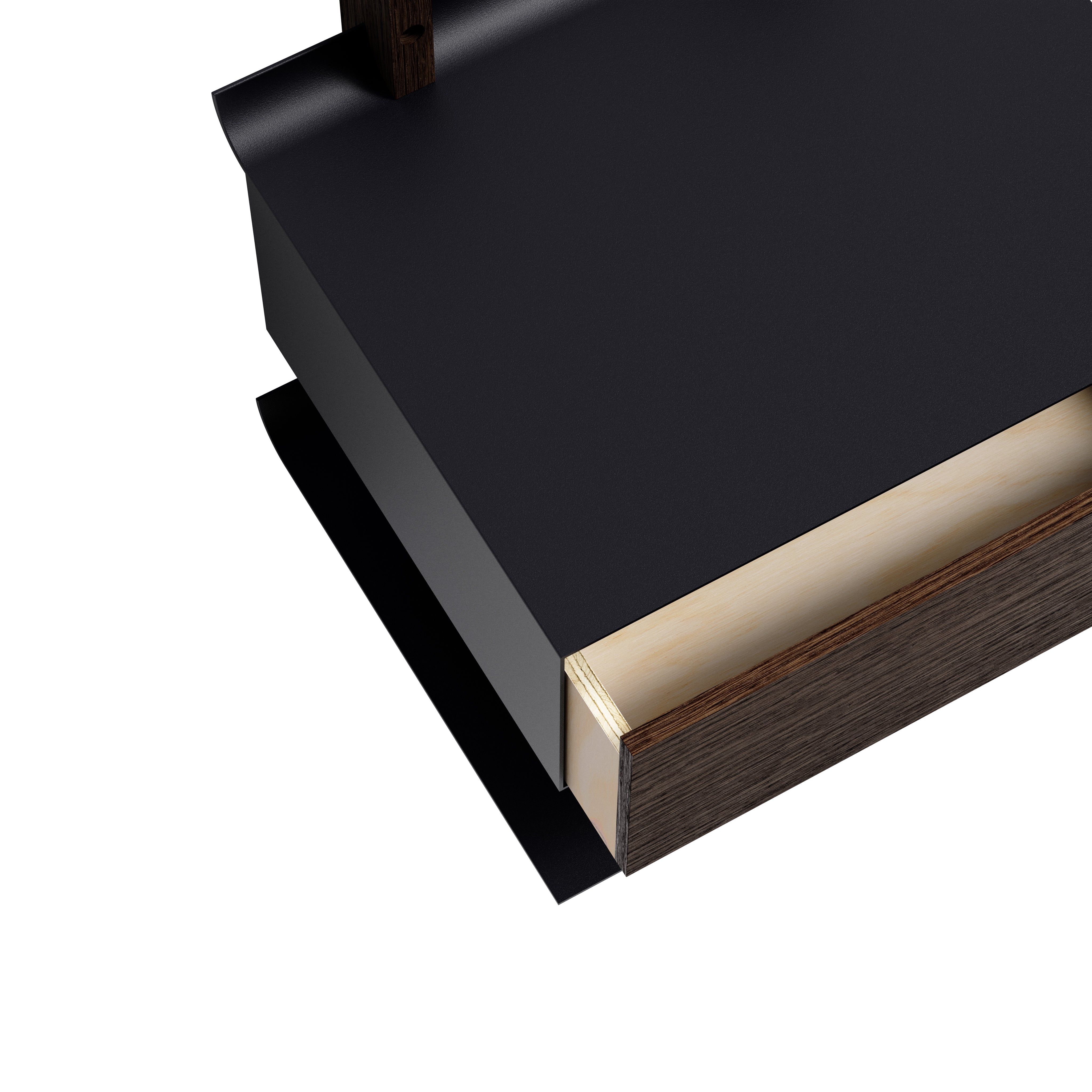 SMILE nightstand black [Klaudia] [Amelia spr]