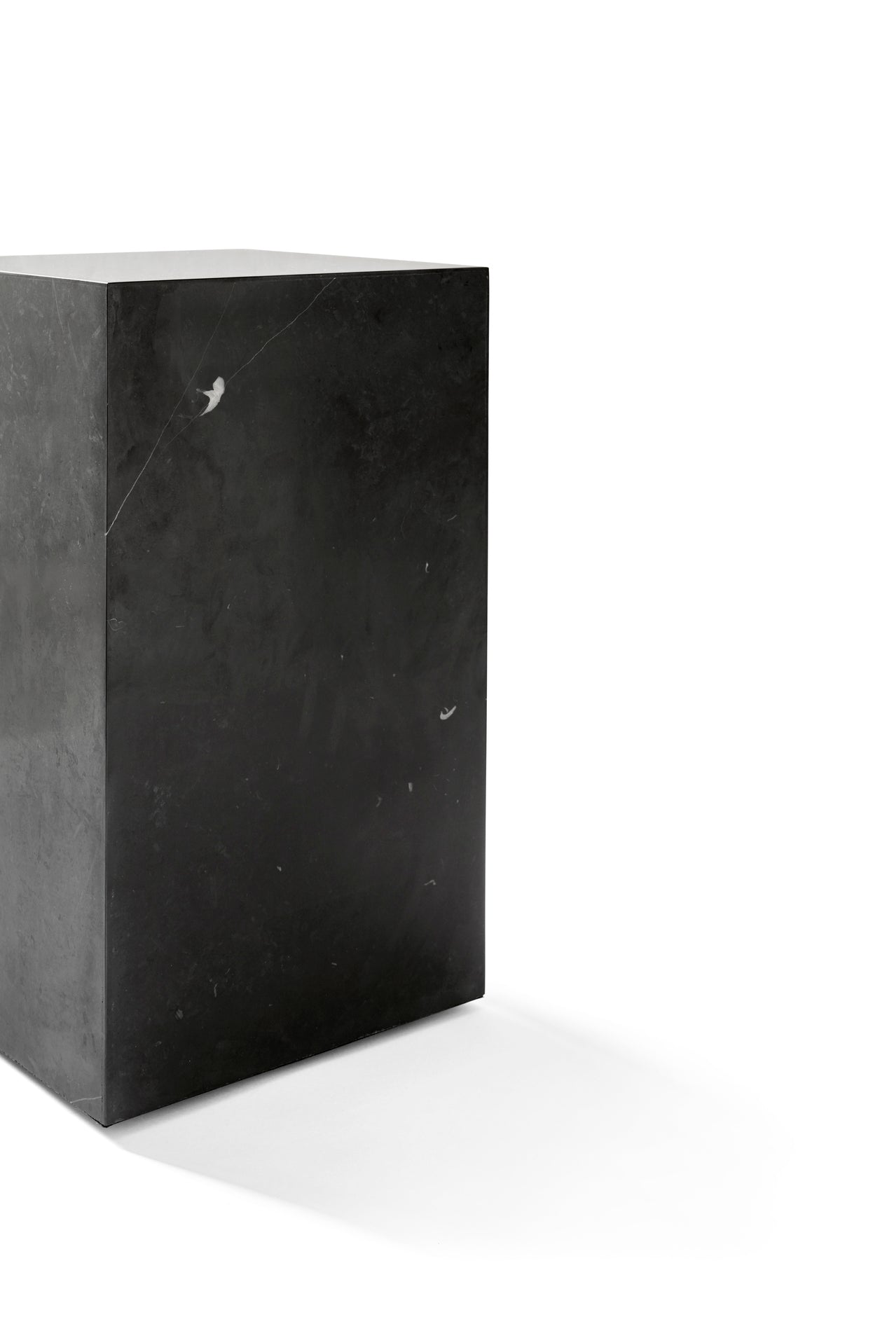 Stolik boczny PLINTH grafitowy marmur